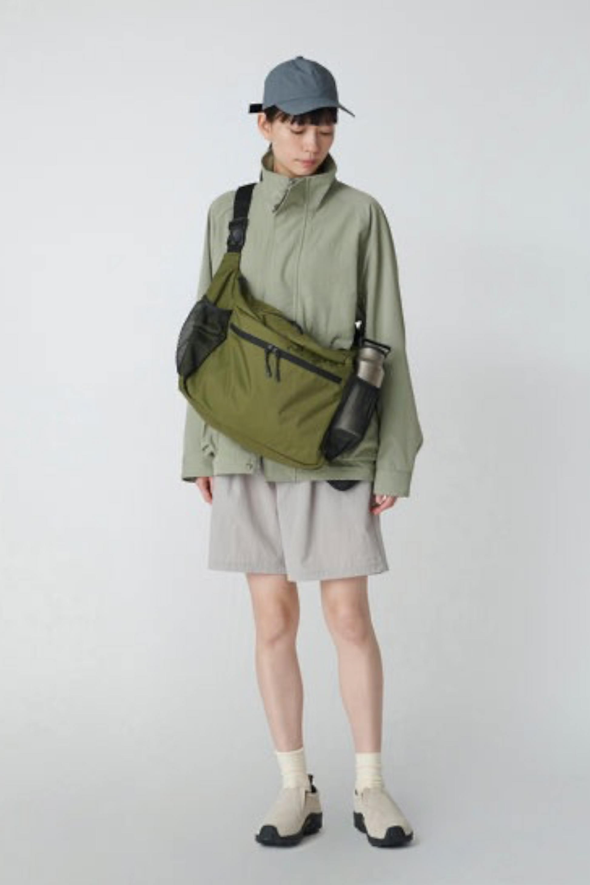 Snow Peak Everyday Use Middle Shoulder Bag Olive | Sac Bandoulière 10L Nylon | Edgar Bdx