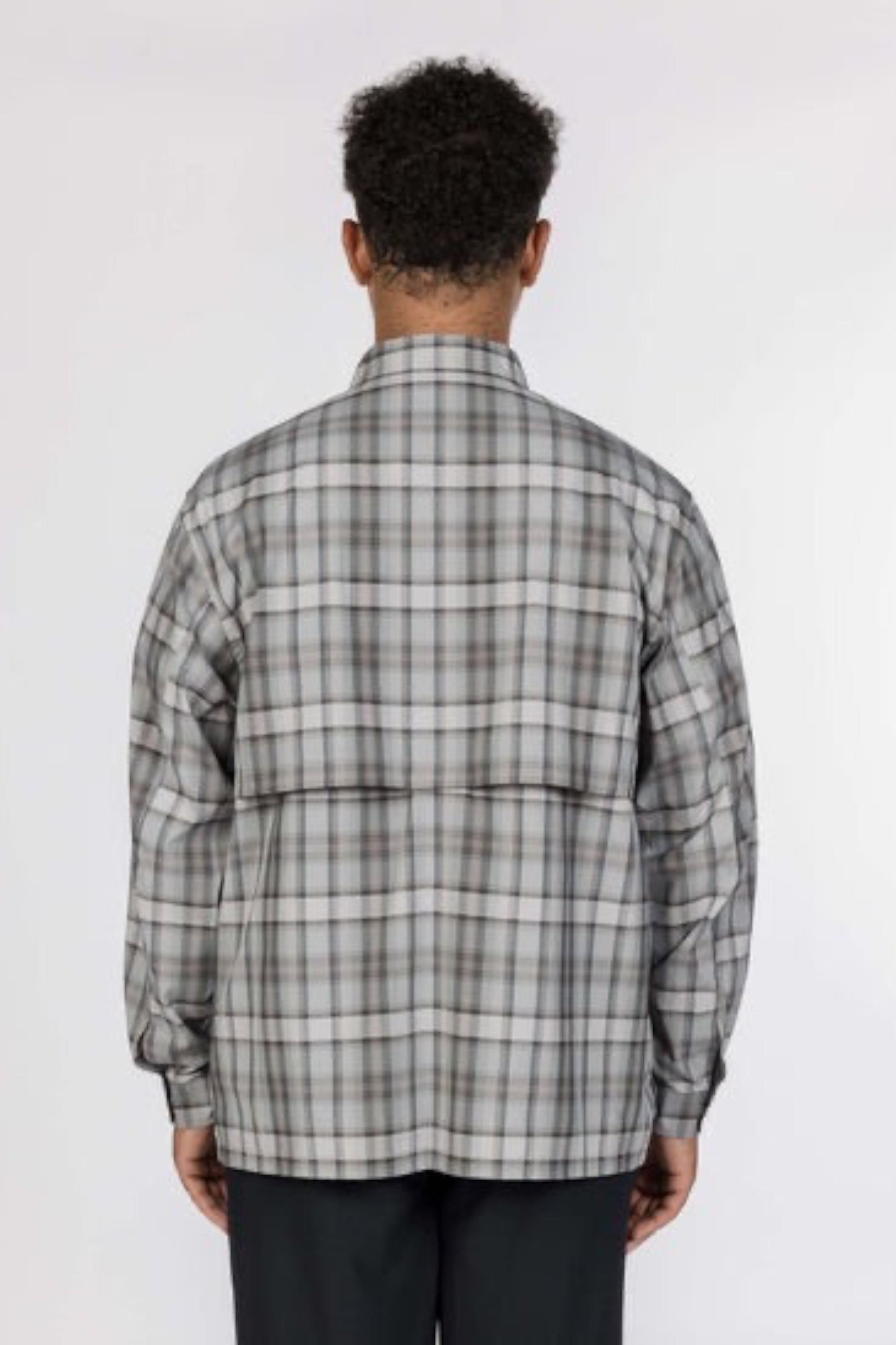 Snow Peak Fade Check Breezy Shirt Greige | Chemise CAVE® Anti-Plis | Edgar Bdx