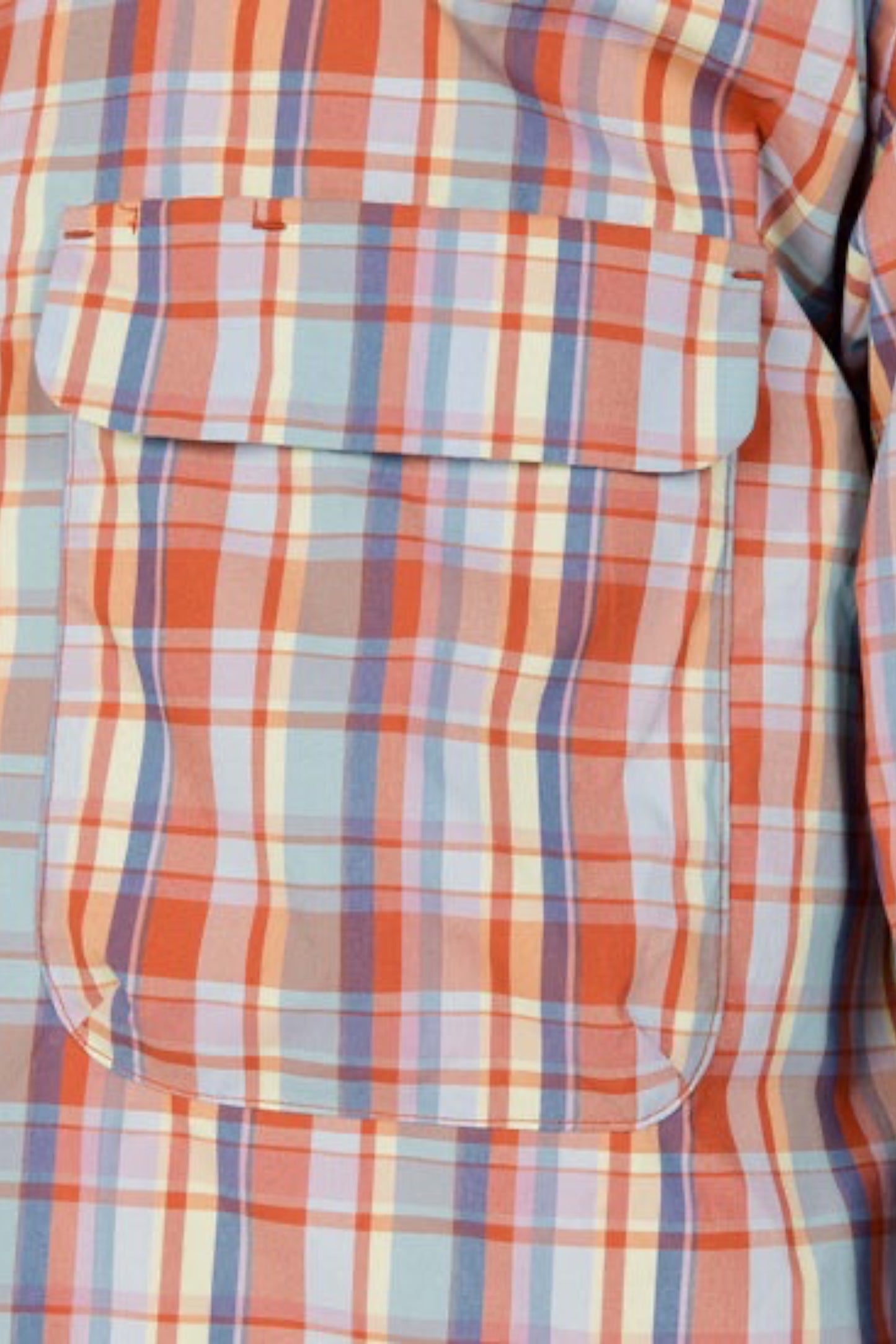 Snow Peak Fade Check Breezy Shirt Red | Chemise CAVE® Anti-Plis | Edgar Bdx
