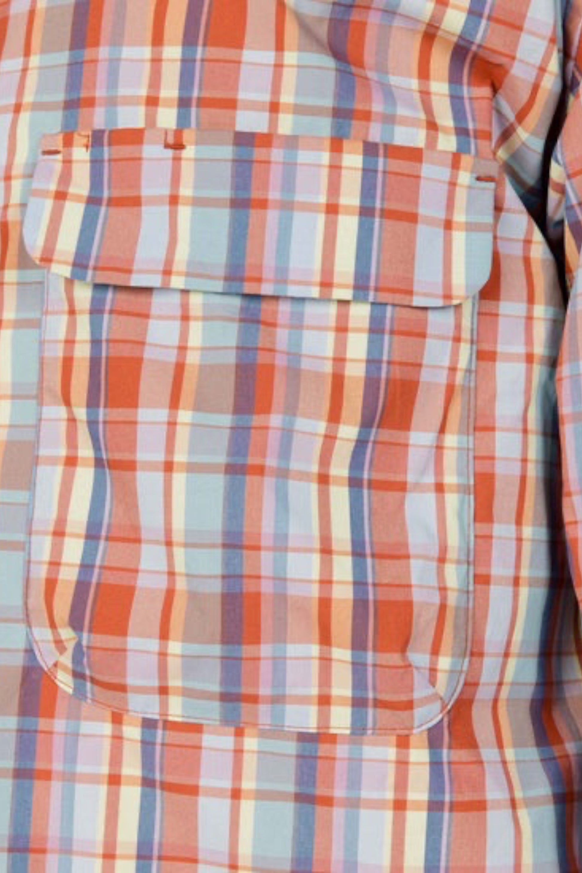 Snow Peak Fade Check Breezy Shirt Red | Chemise CAVE® Anti-Plis | Edgar Bdx
