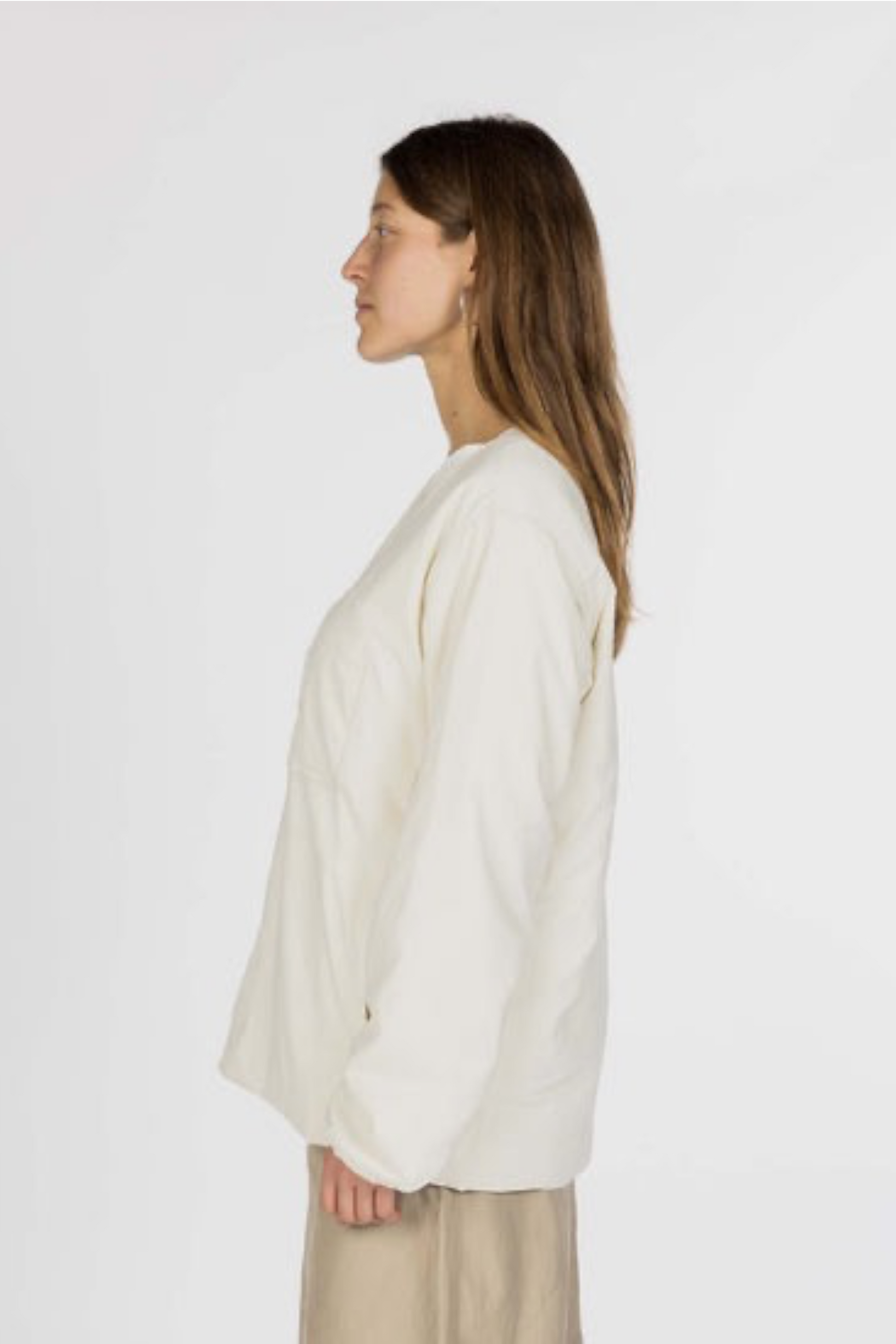 Snow Peak Flexible Insulated Cardigan Ecru | Cardigan PrimaLoft® Nylon Recyclé | Edgar Bdx