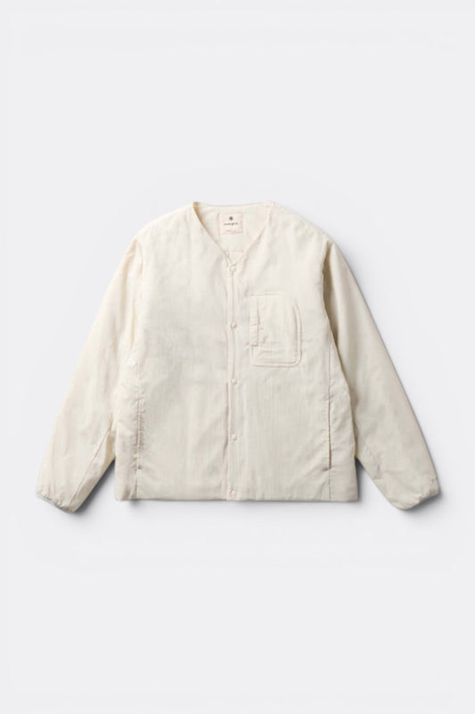 Snow Peak Flexible Insulated Cardigan Ecru | Cardigan PrimaLoft® Nylon Recyclé | Edgar Bdx