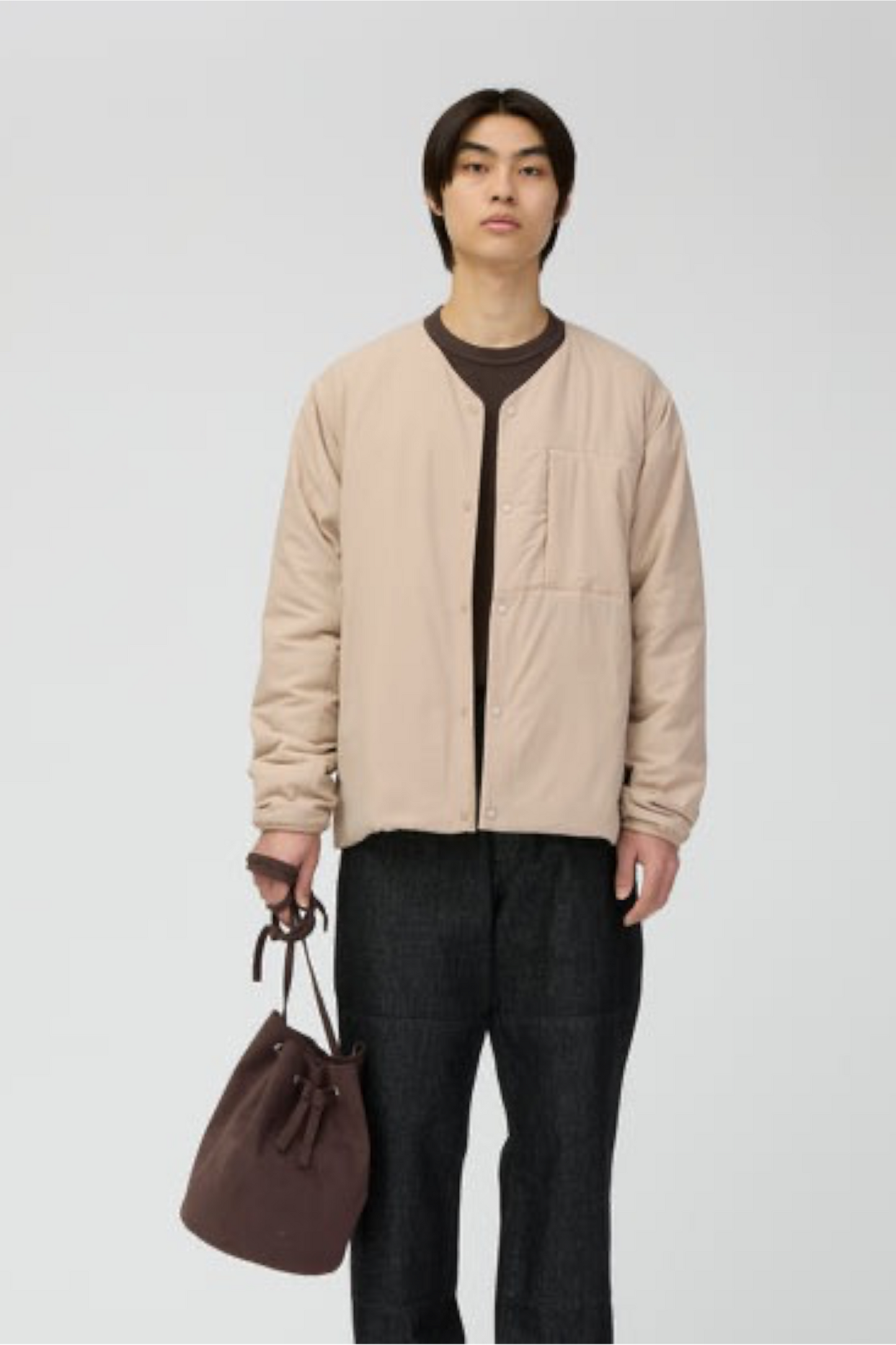 SNOW PEAK Flexible Insulated Cardigan Light Brown | Cardigan PrimaLoft® Nylon Recyclé | Edgar Bdx