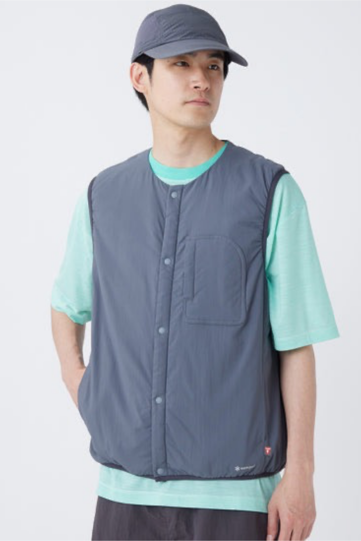 Snow Peak Flexible Insulated Vest Charcoal | Veste Sans Manches PrimaLoft® | Edgar Bdx