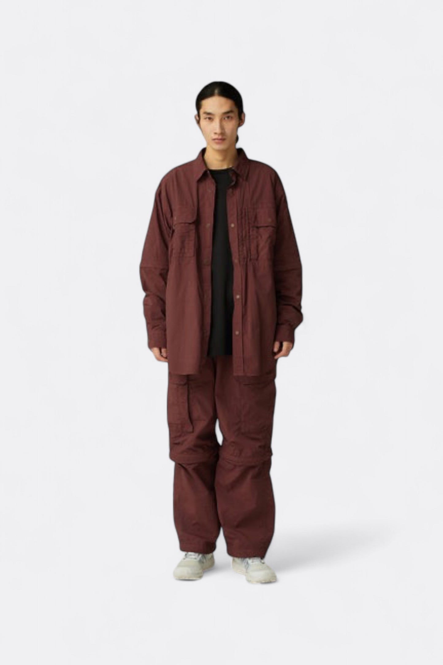 Snow Peak - Garment Dyed Convertible Shirt (Brown)