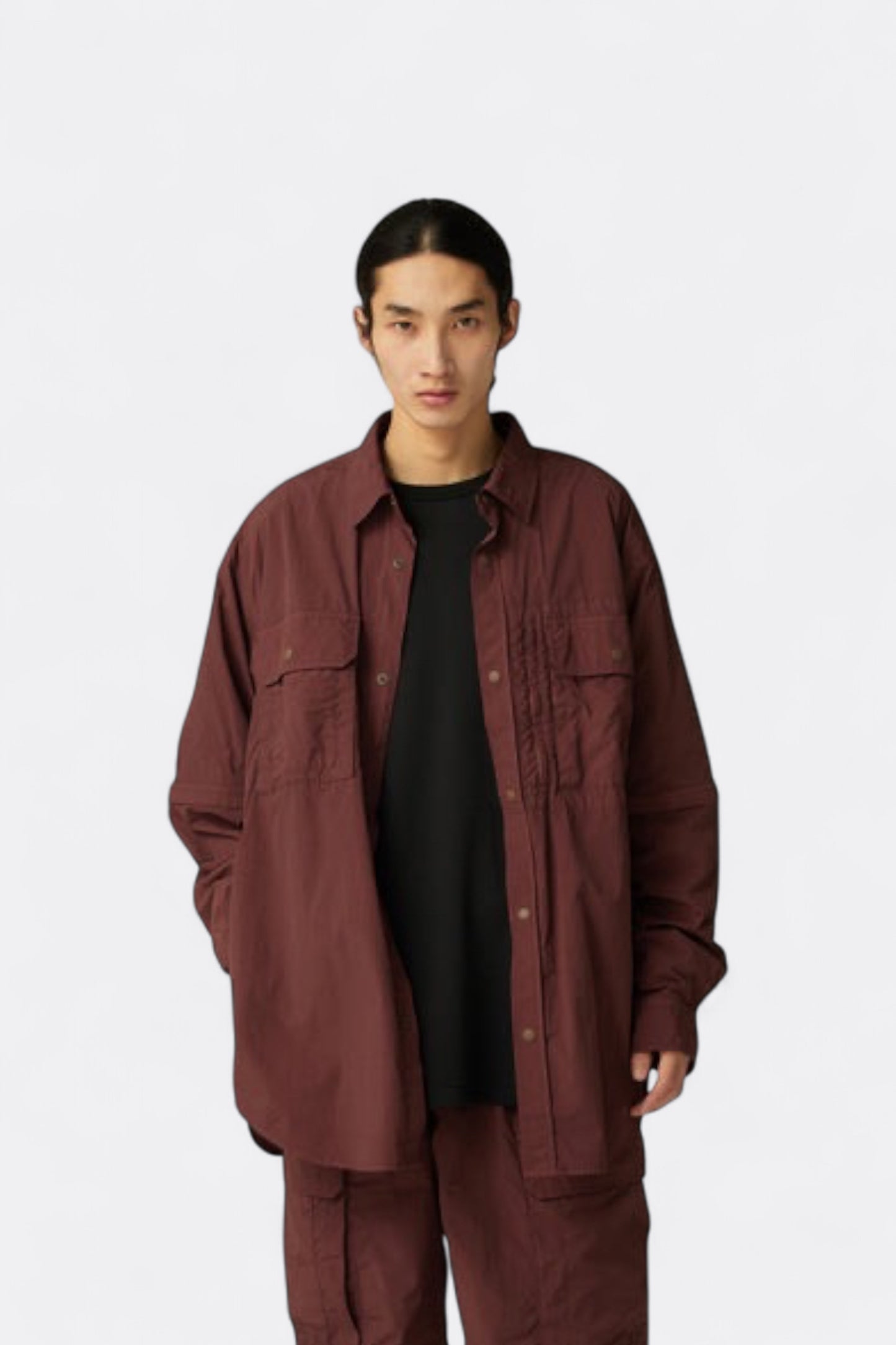 Snow Peak - Garment Dyed Convertible Shirt (Brown)