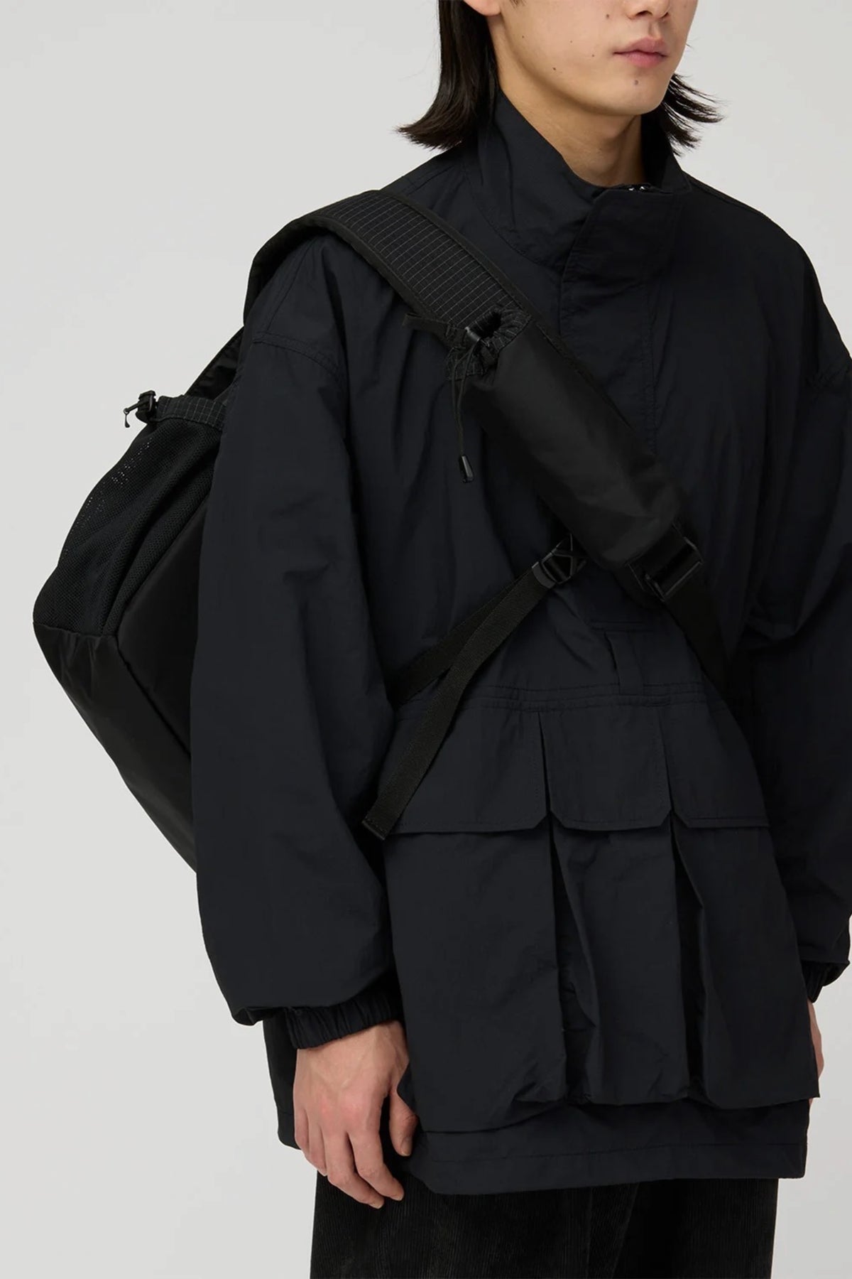 SNOW PEAK Grid Messenger Bag Black | Sac bandoulière | Edgar Bdx