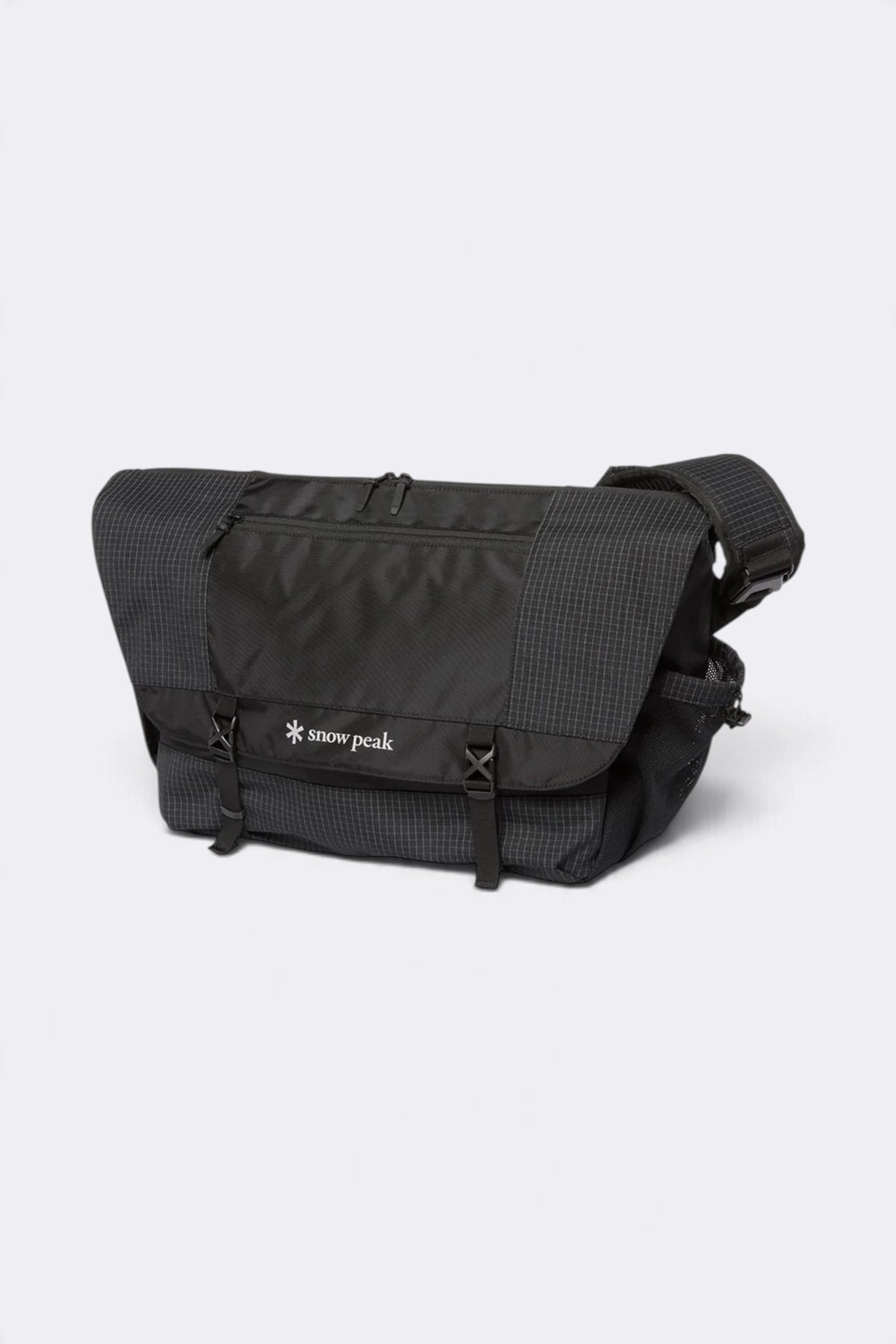 SNOW PEAK Grid Messenger Bag Black | Sac bandoulière | Edgar Bdx