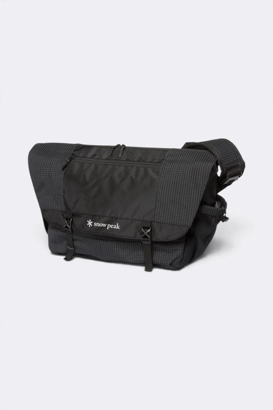 SNOW PEAK Grid Messenger Bag Black | Sac bandoulière | Edgar Bdx