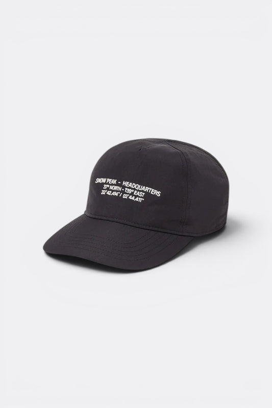 Snow Peak HQ Topographic Trucker Cap Black | Casquette Nylon 6 Panels | Edgar Bdx