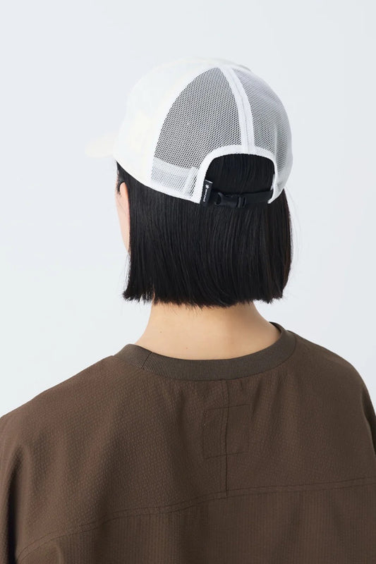 Snow Peak HQ Topographic Trucker Cap Blue | Casquette Nylon 6 Panels | Edgar Bdx