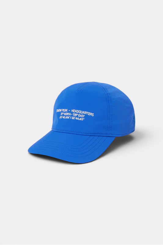 Snow Peak HQ Topographic Trucker Cap Blue | Casquette Nylon 6 Panels | Edgar Bdx