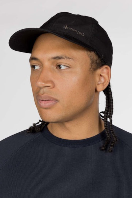 Snow Peak Light Dobby Cloth Cap Black | Casquette Dobby 6 Panels | Edgar Bdx