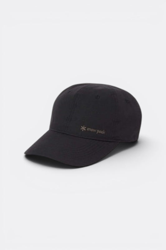 Snow Peak Light Dobby Cloth Cap Black | Casquette Dobby 6 Panels | Edgar Bdx
