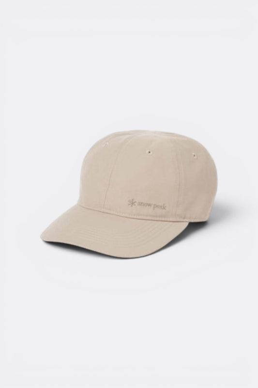 Snow Peak Light Dobby Cloth Cap Greige | Casquette Dobby 6 Panels | Edgar Bdx