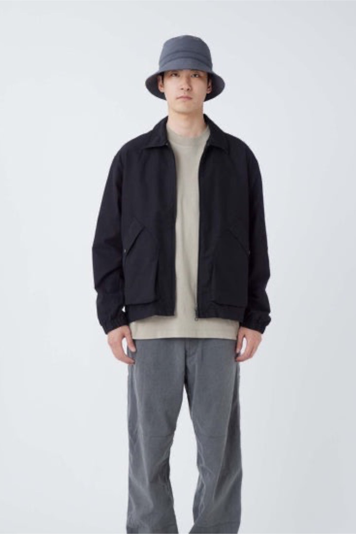 Snow Peak Light Dobby Cloth Harrington Jacket Black | Veste Dobby Délavée | Edgar Bdx