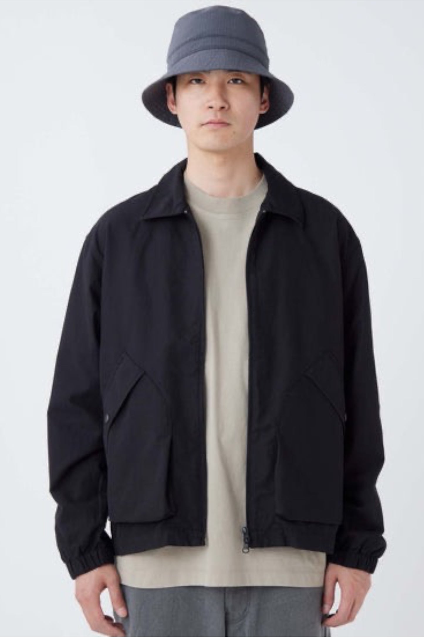 Snow Peak Light Dobby Cloth Harrington Jacket Black | Veste Dobby Délavée | Edgar Bdx
