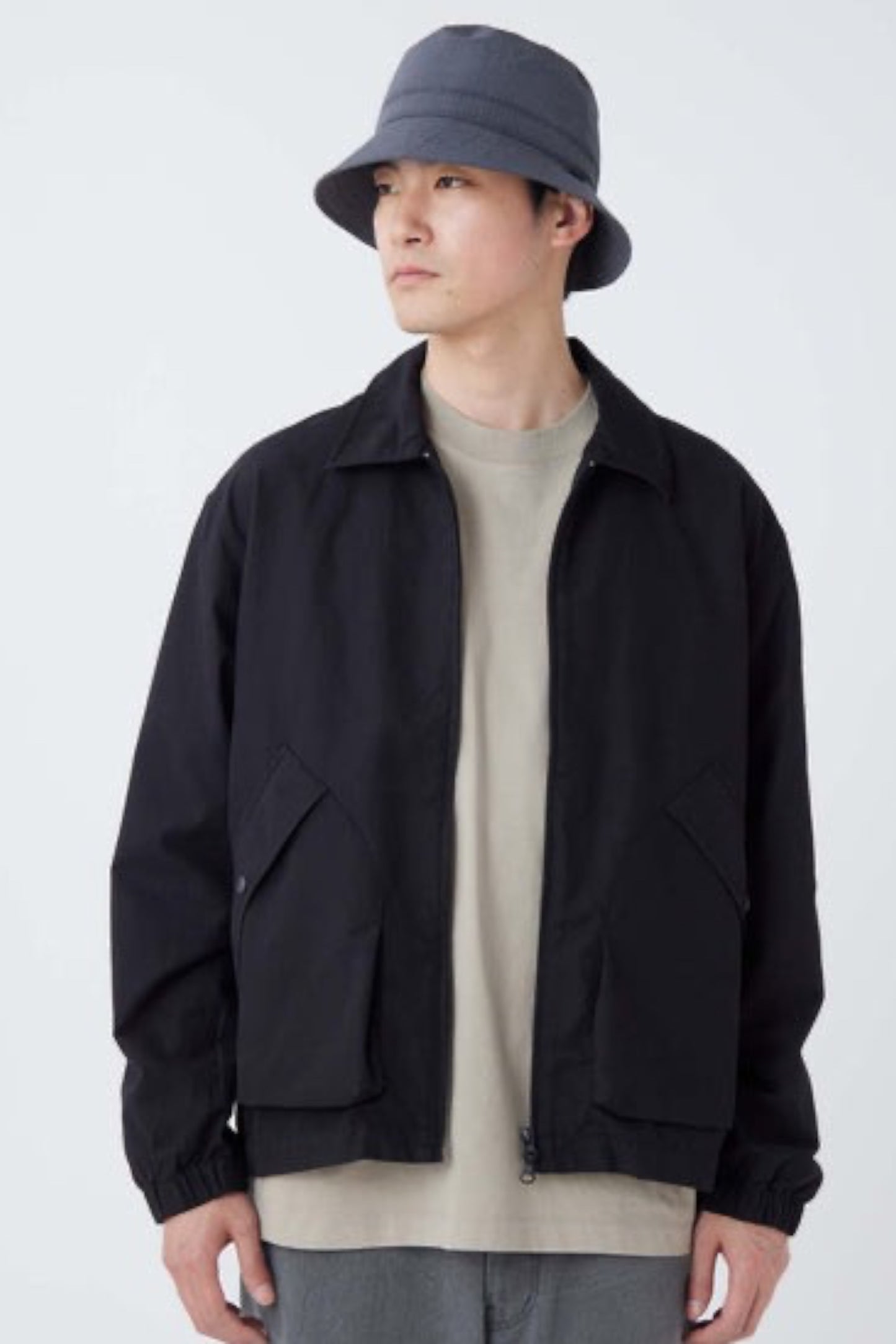 Snow Peak Light Dobby Cloth Harrington Jacket Black | Veste Dobby Délavée | Edgar Bdx