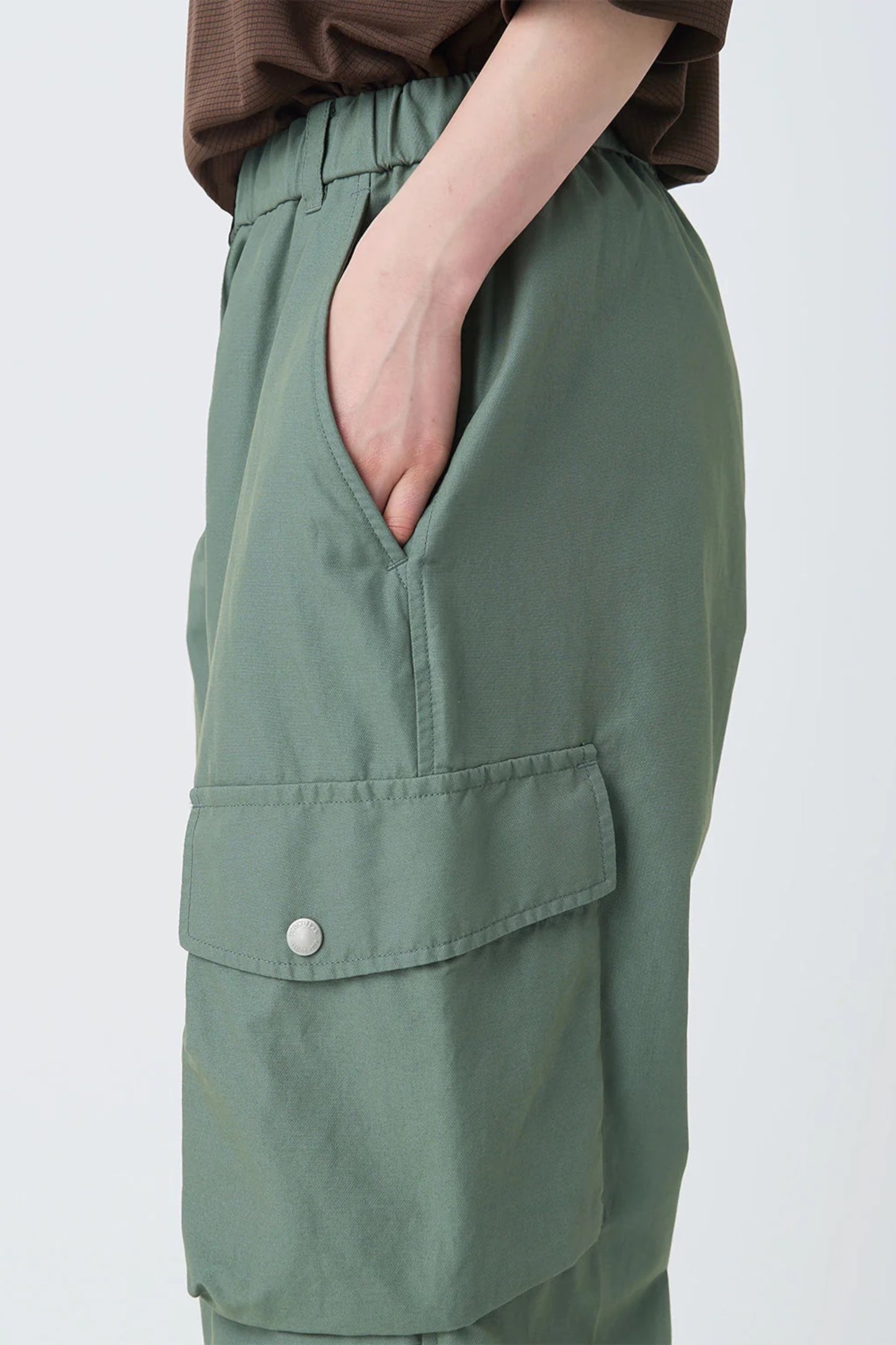 Snow Peak Light Dobby Cloth Pants Foliage | Pantalon Cargo Coton Nylon | Edgar Bdx
