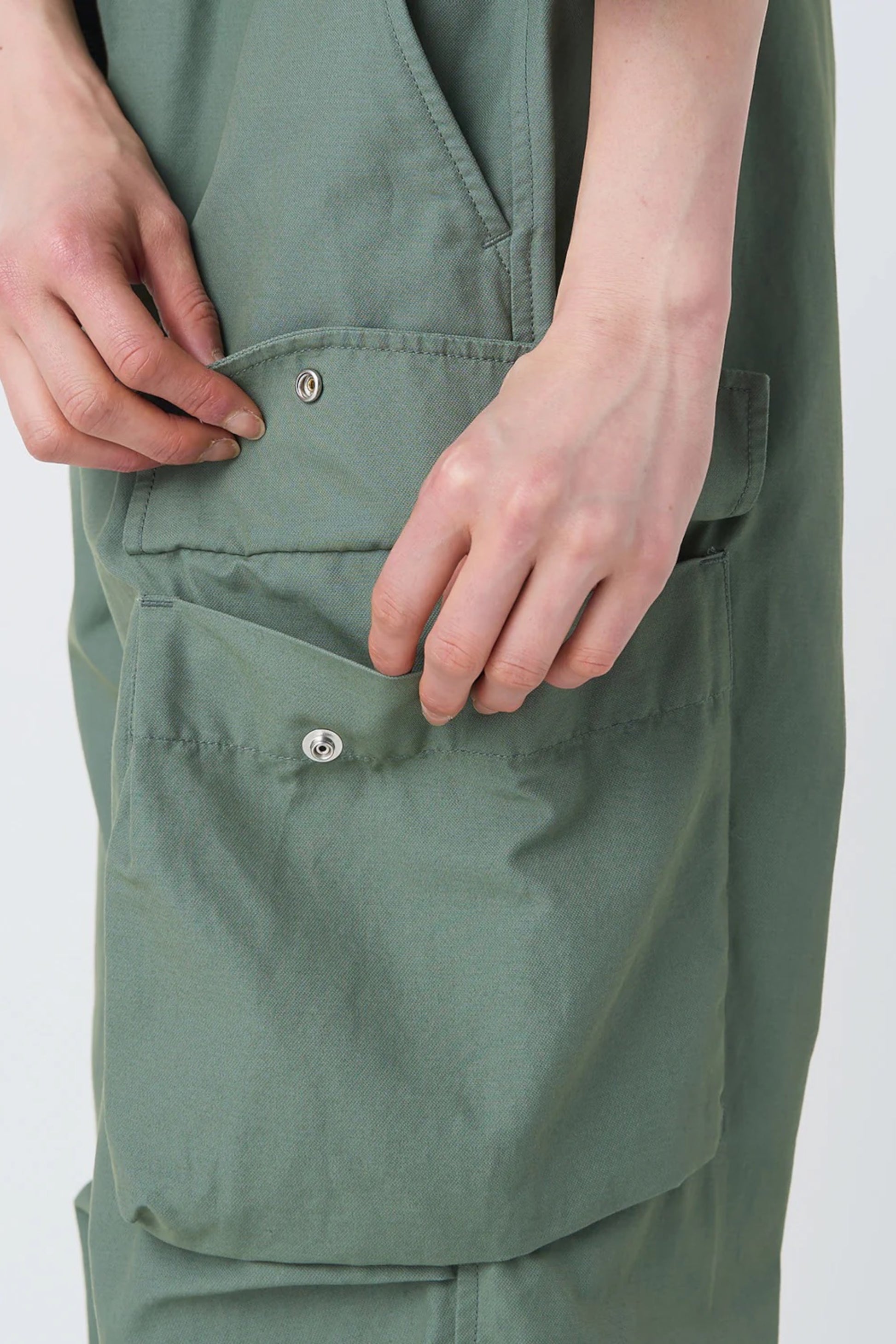 Snow Peak Light Dobby Cloth Pants Foliage | Pantalon Cargo Coton Nylon | Edgar Bdx