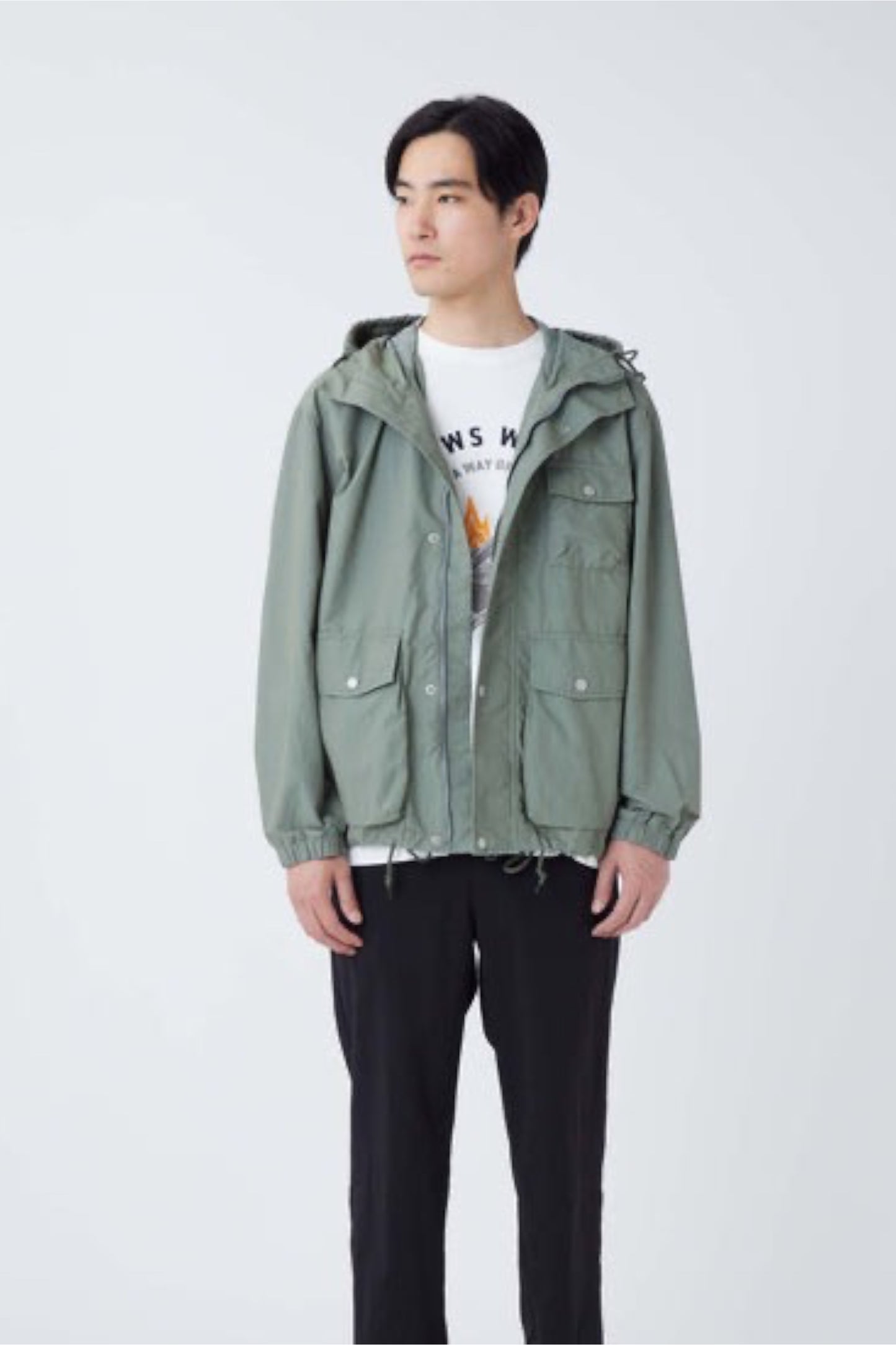 Snow Peak Light Dobby Cloth Parka Foliage | Parka Coton Nylon Dobby | Edgar Bdx