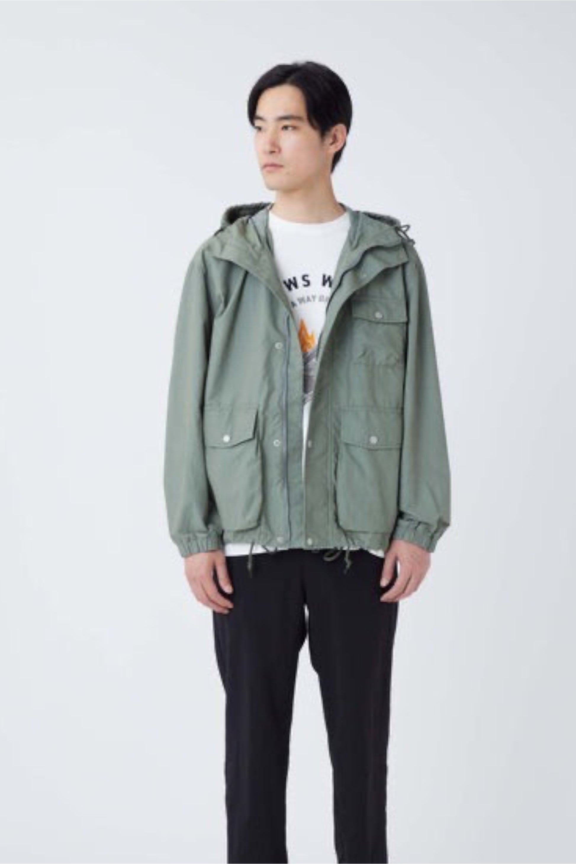 Snow Peak Light Dobby Cloth Parka Foliage | Parka Coton Nylon Dobby | Edgar Bdx