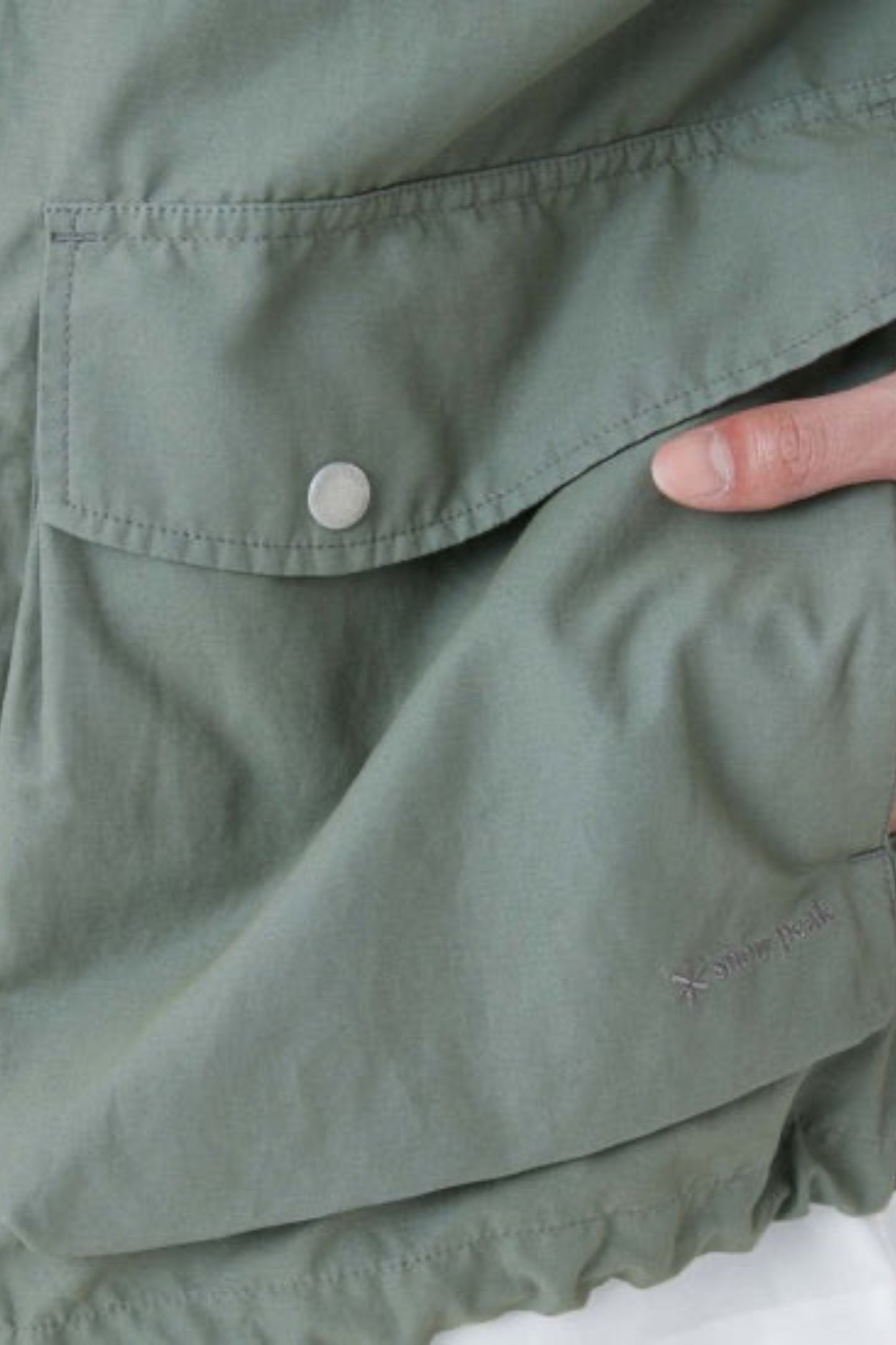 Snow Peak Light Dobby Cloth Parka Foliage | Parka Coton Nylon Dobby | Edgar Bdx