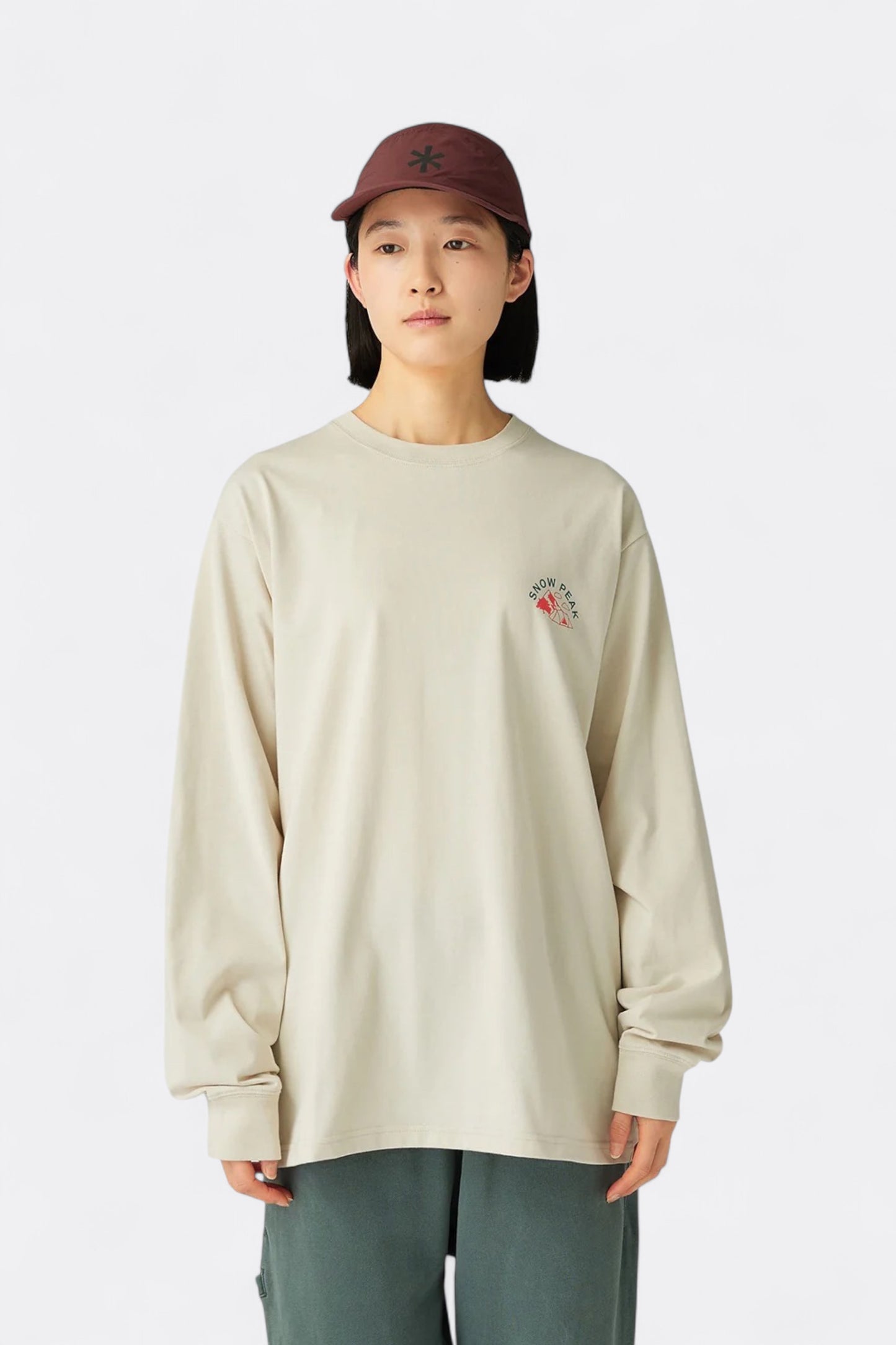 Snow Peak - Living With Nature L/S T-Shirt (Ivory)