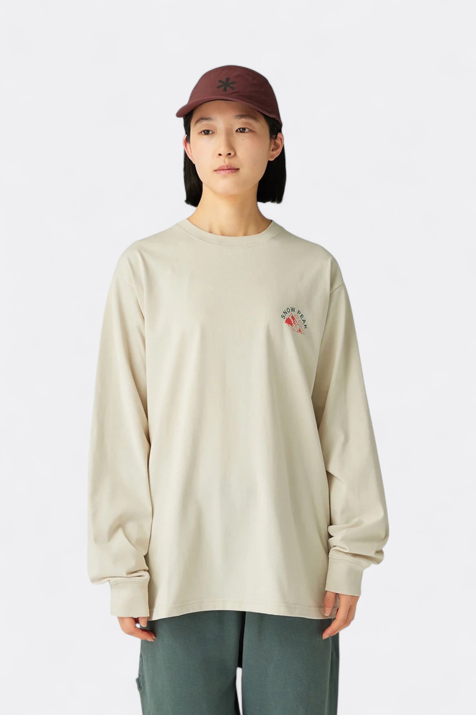Snow Peak - Living With Nature L/S T-Shirt (Ivory)