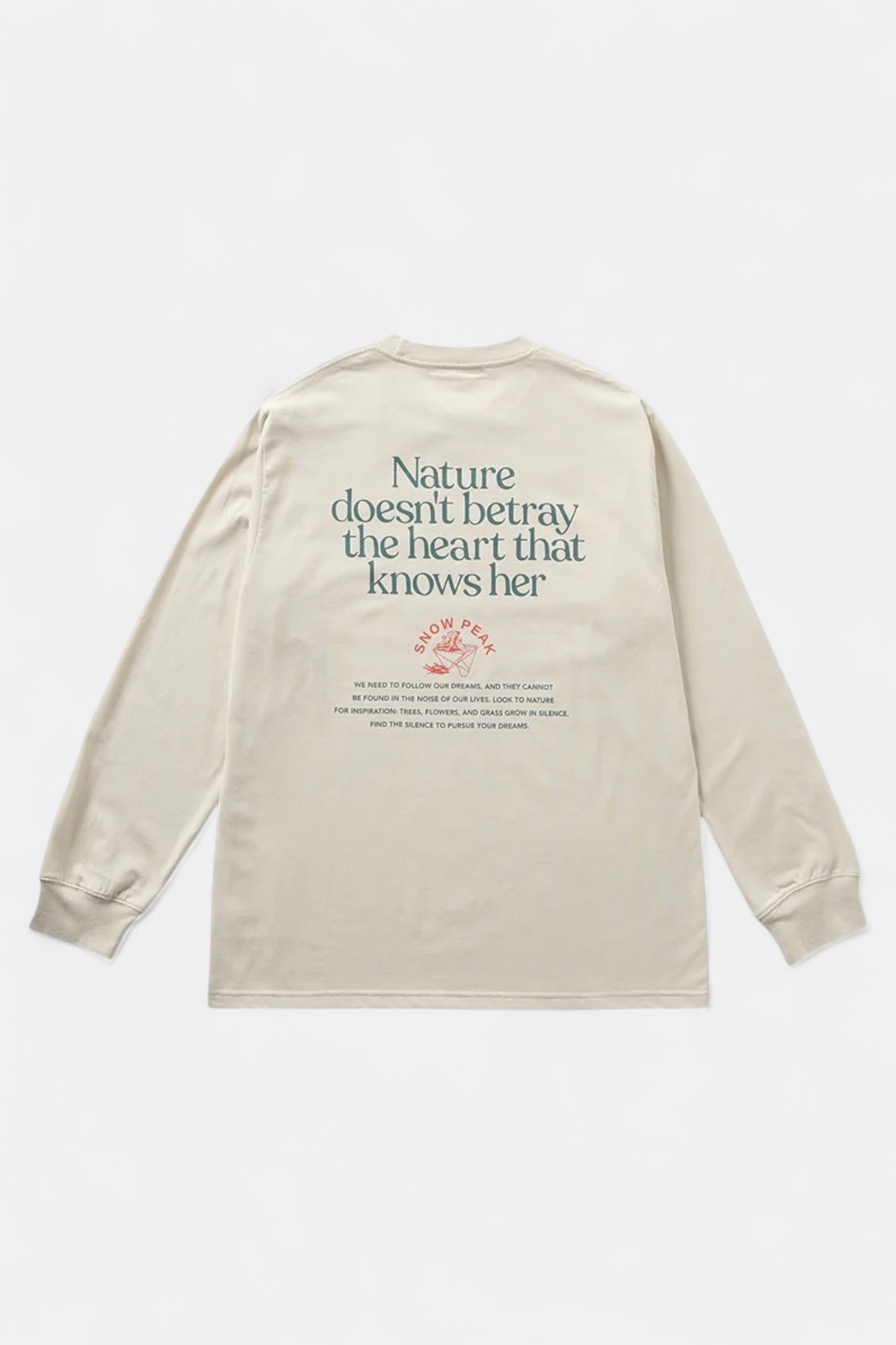 Snow Peak - Living With Nature L/S T-Shirt (Ivory)