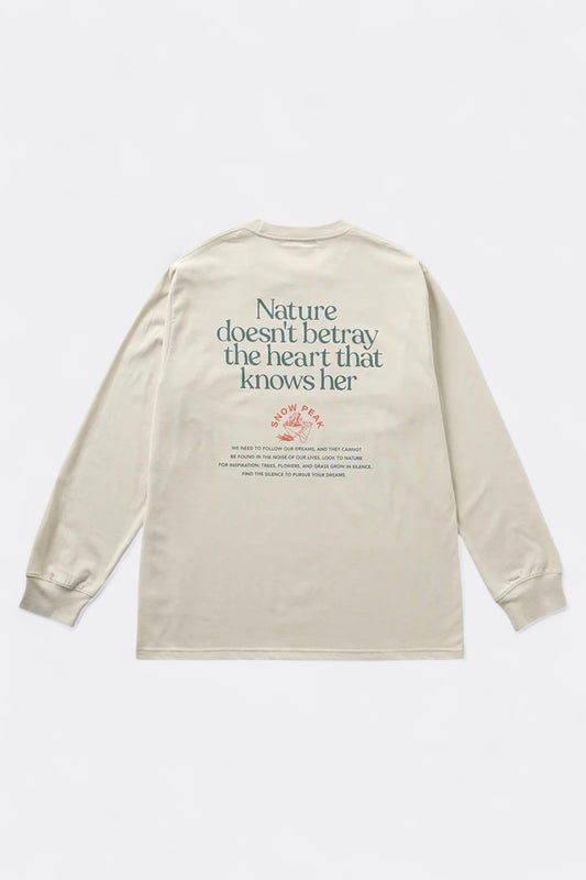 Snow Peak - Living With Nature L/S T-Shirt (Ivory)