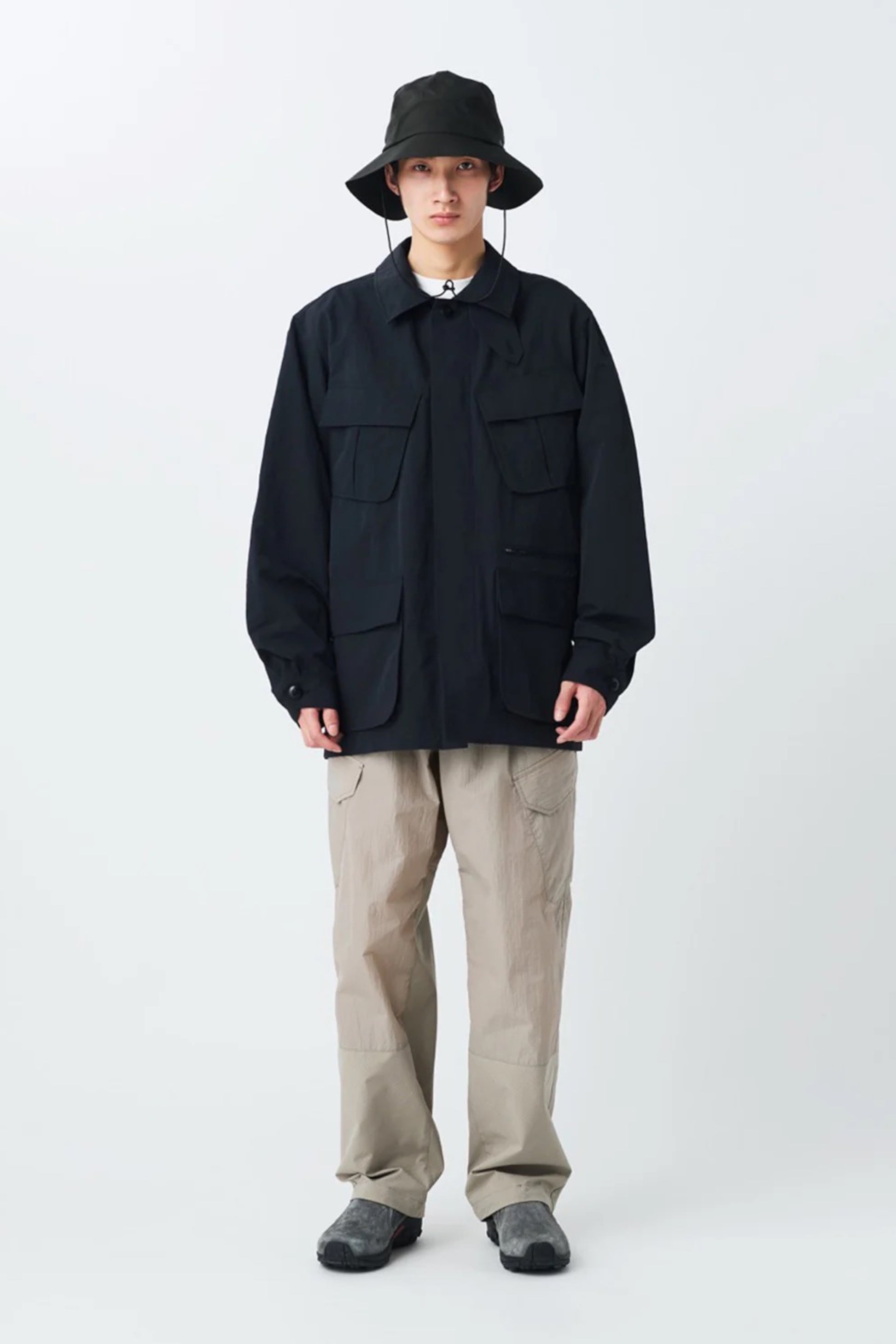 Snow Peak Nylon Washer Jacket Black | Veste Nylon Inspirée M65 | Edgar Bdx
