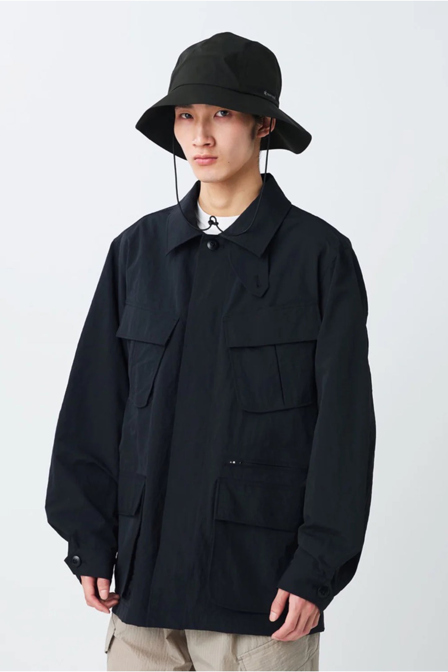 Snow Peak Nylon Washer Jacket Black | Veste Nylon Inspirée M65 | Edgar Bdx