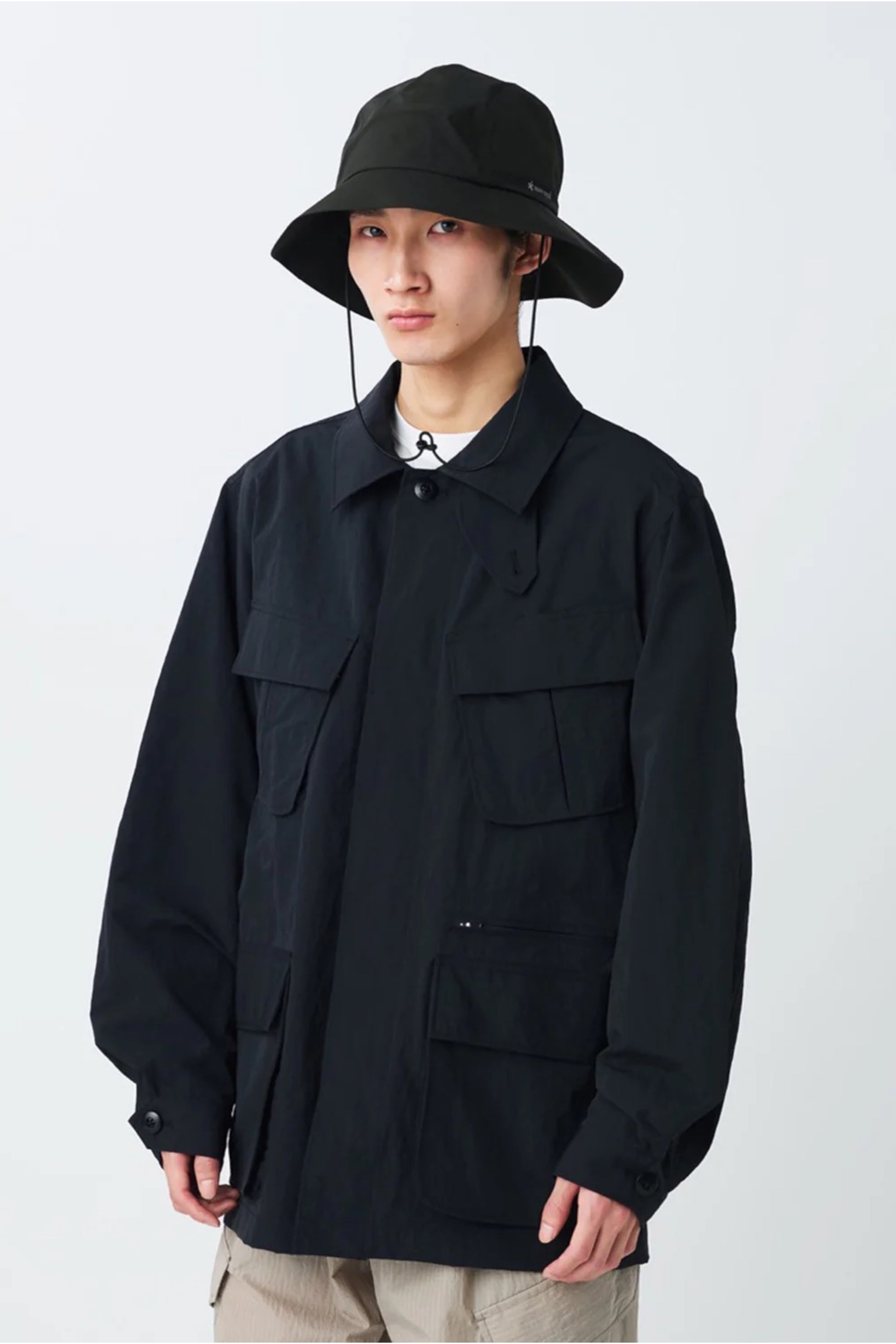 Snow Peak Nylon Washer Jacket Black | Veste Nylon Inspirée M65 | Edgar Bdx