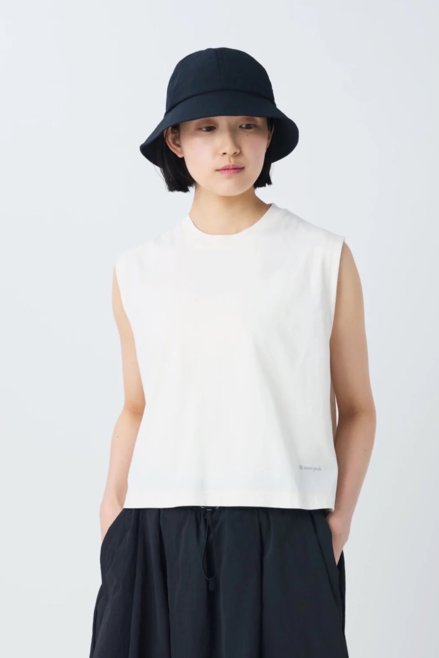 Snow Peak OG Mercerized Sleeveless T-Shirt Off White | Débardeur Coton Bio | Edgar Bdx