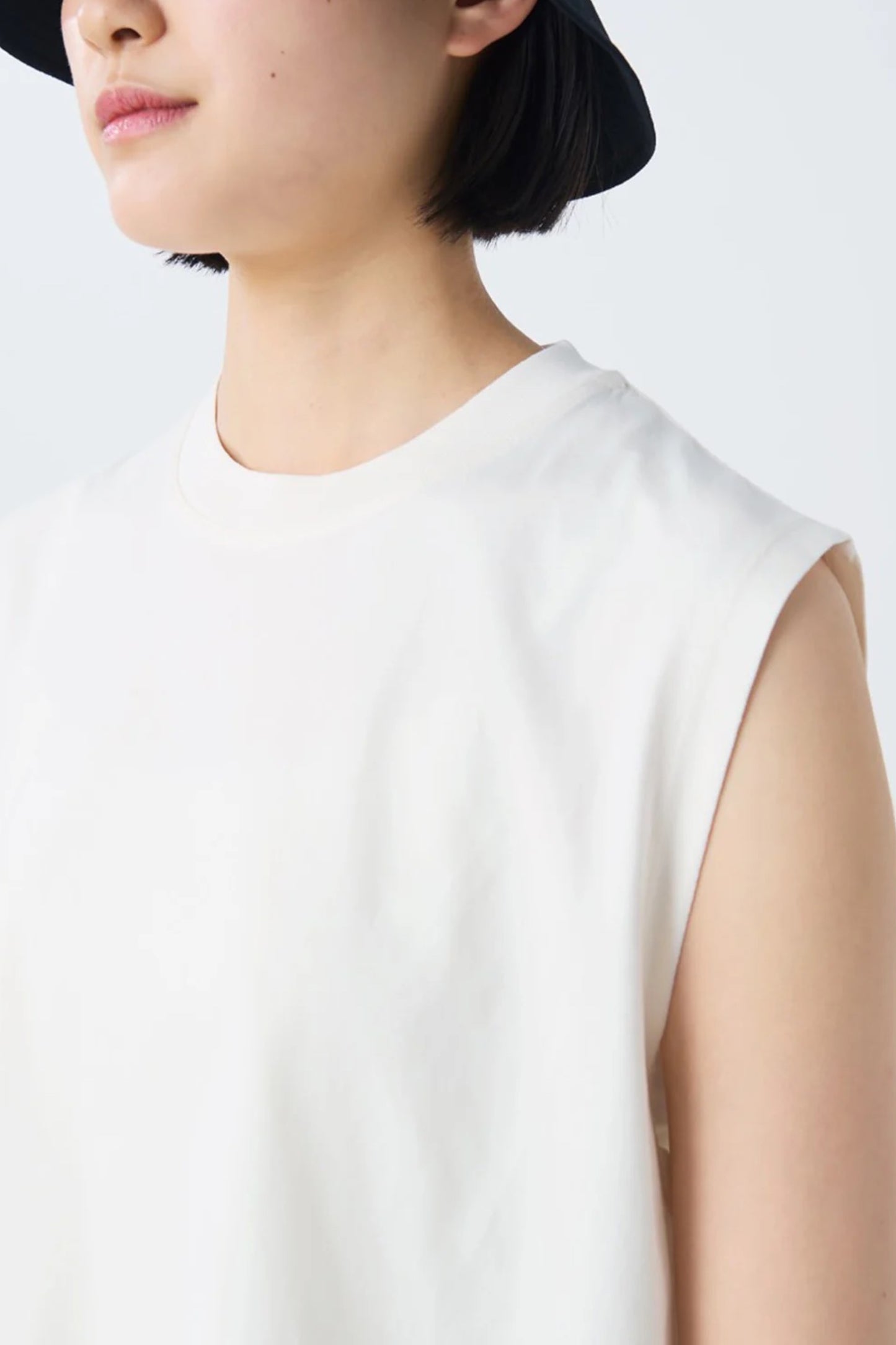 Snow Peak OG Mercerized Sleeveless T-Shirt Off White | Débardeur Coton Bio | Edgar Bdx