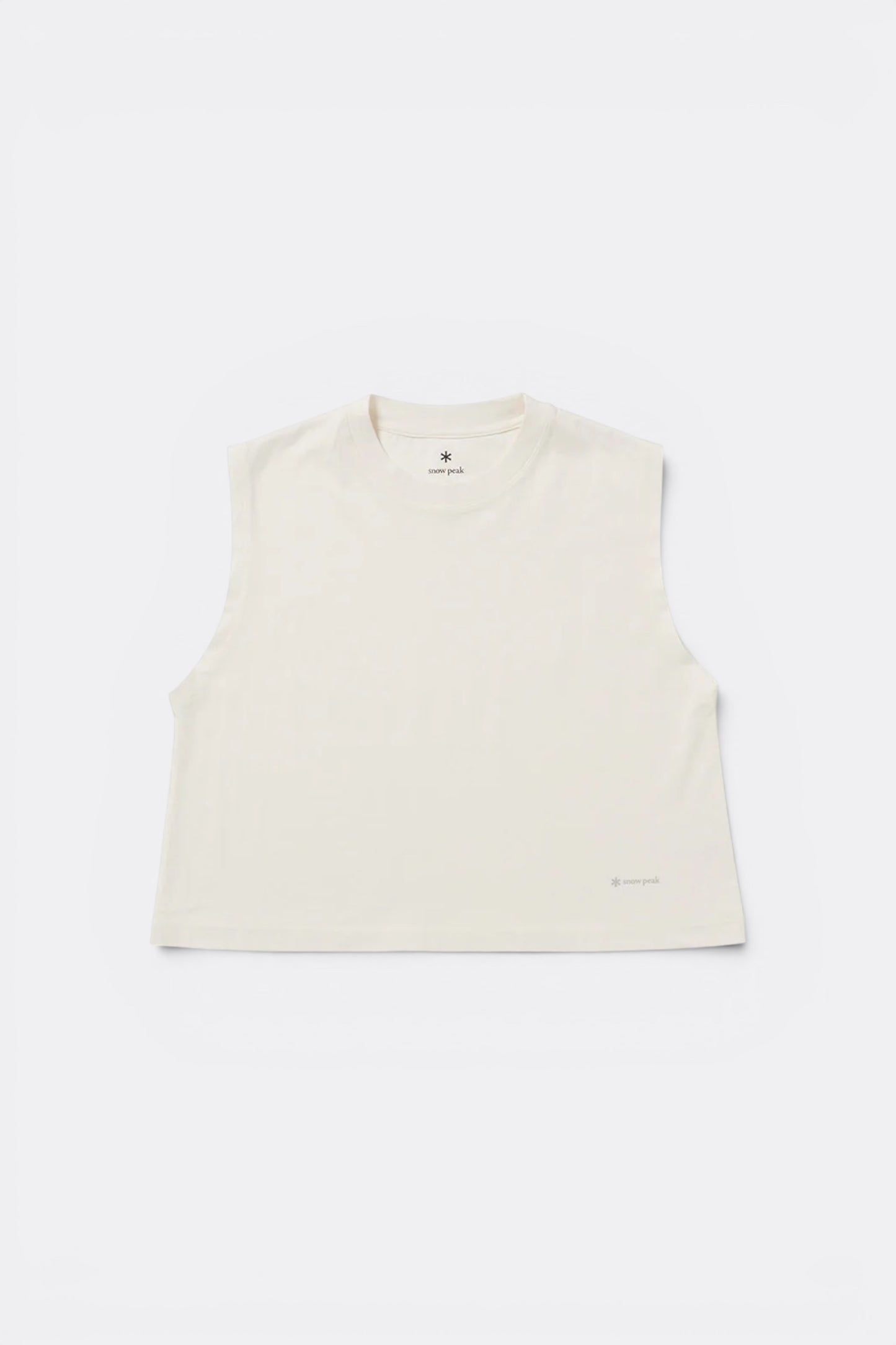 Snow Peak OG Mercerized Sleeveless T-Shirt Off White | Débardeur Coton Bio | Edgar Bdx