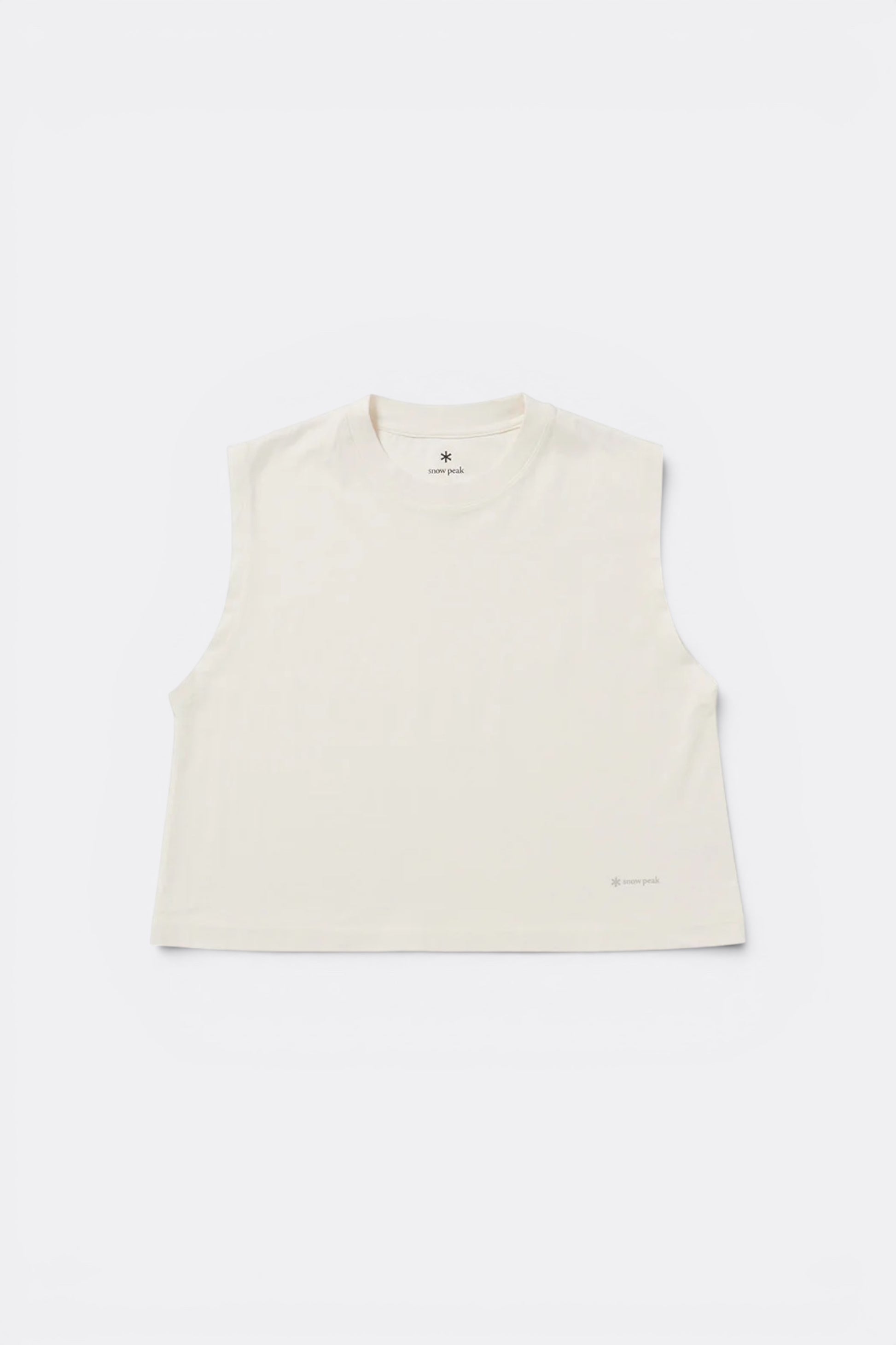 Snow Peak OG Mercerized Sleeveless T-Shirt Off White | Débardeur Coton Bio | Edgar Bdx