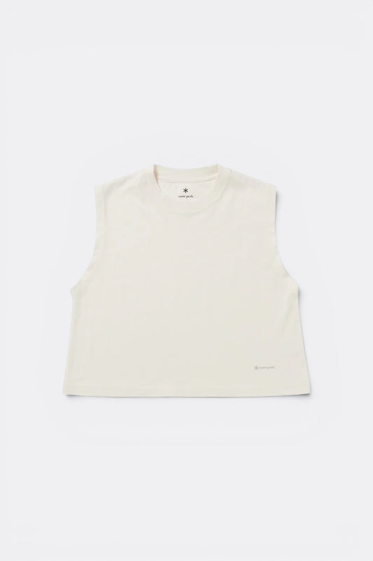 Snow Peak OG Mercerized Sleeveless T-Shirt Off White | Débardeur Coton Bio | Edgar Bdx