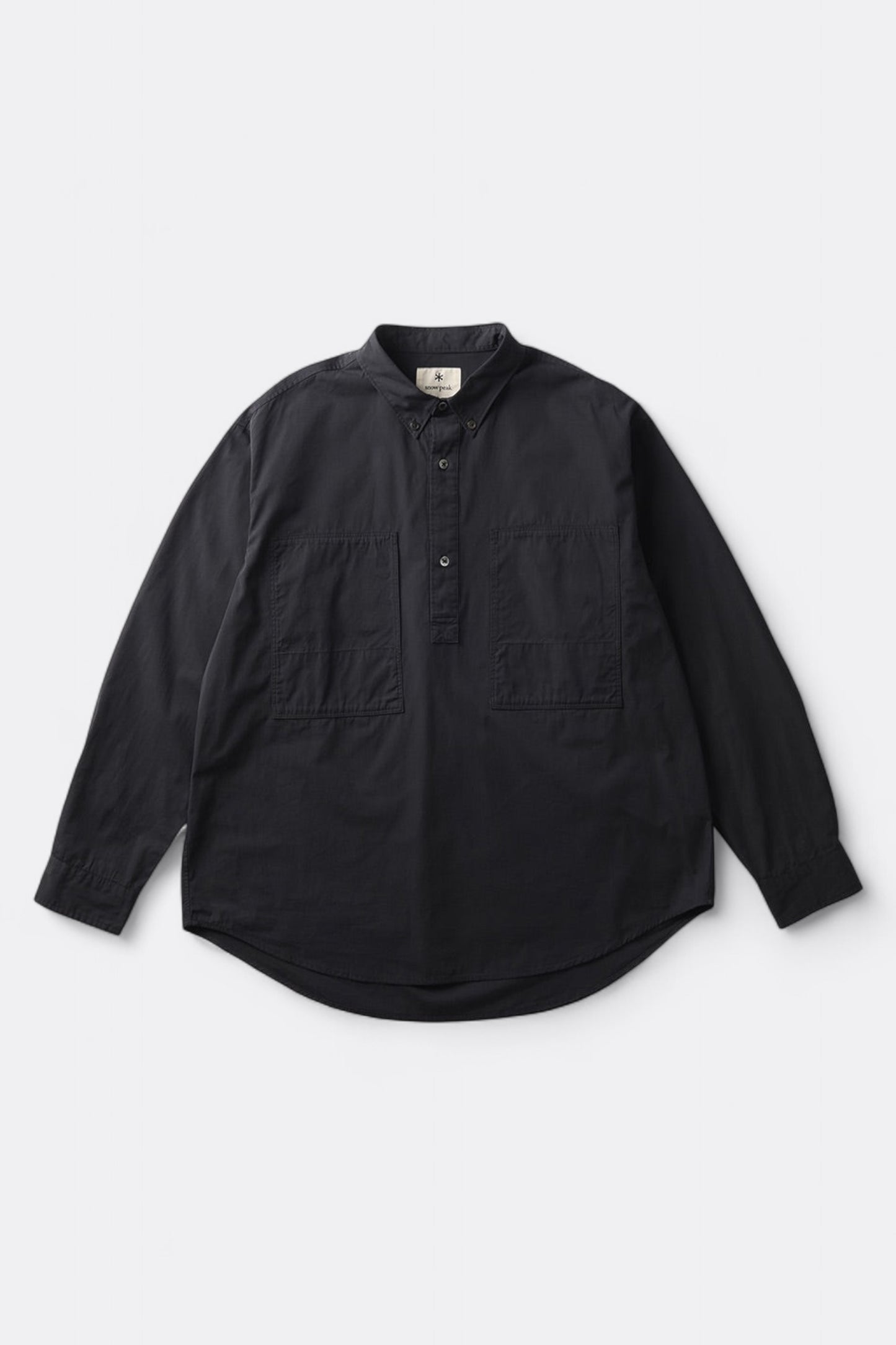 Snow Peak - Organic Cotton Pullover Shirt (Black)