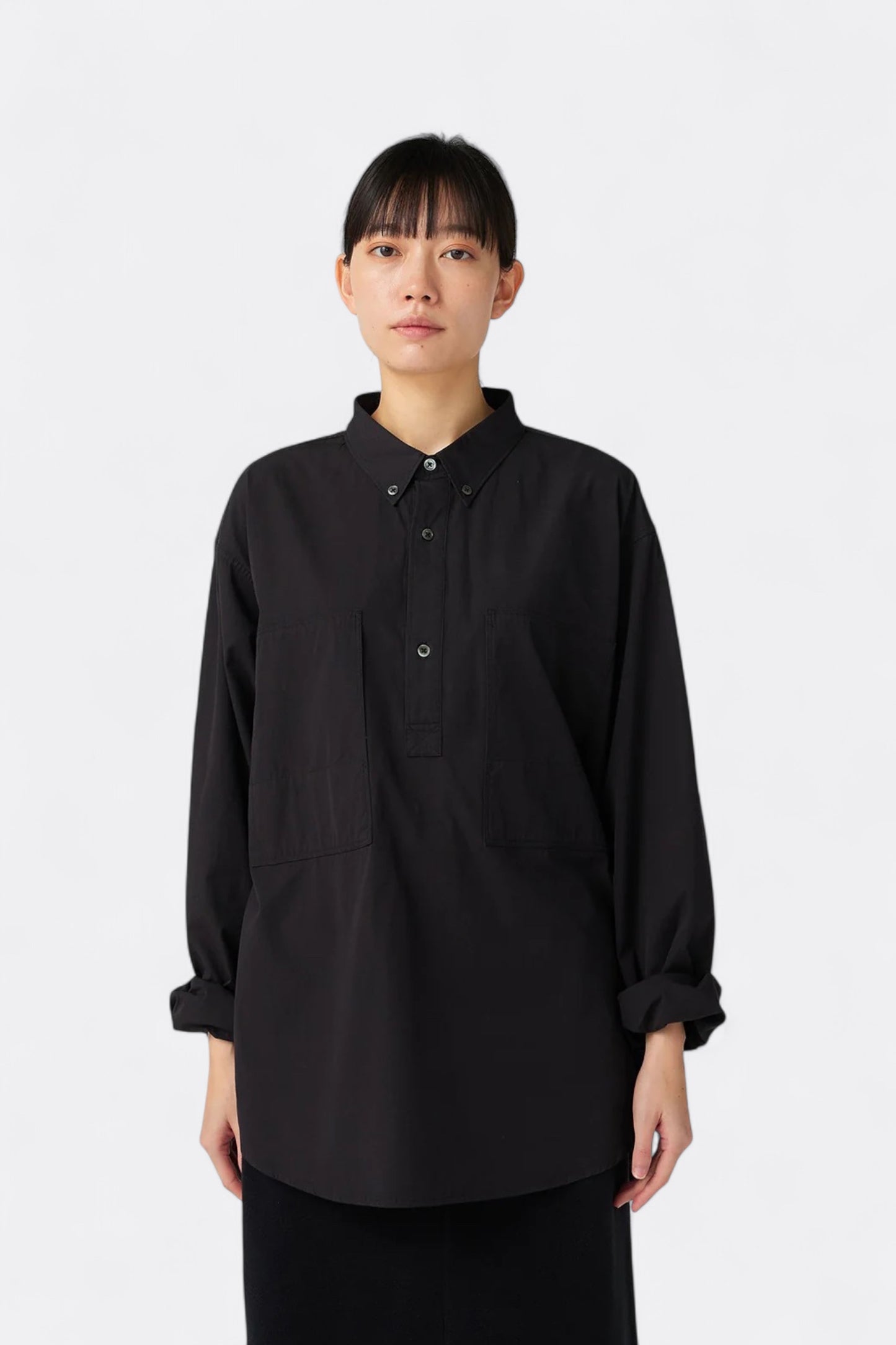 Snow Peak - Organic Cotton Pullover Shirt (Black)