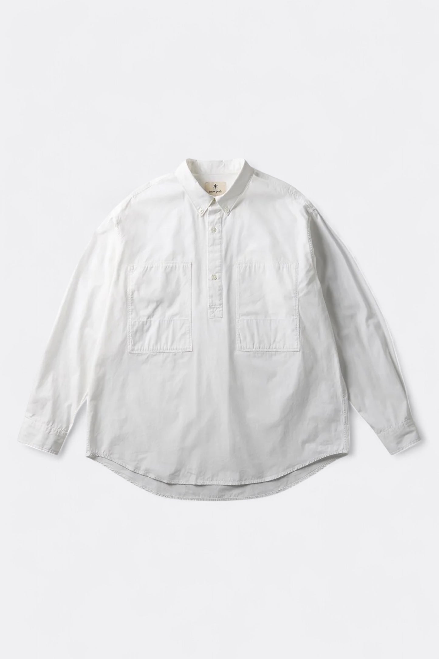 Snow Peak - Organic Cotton Pullover Shirt (White)