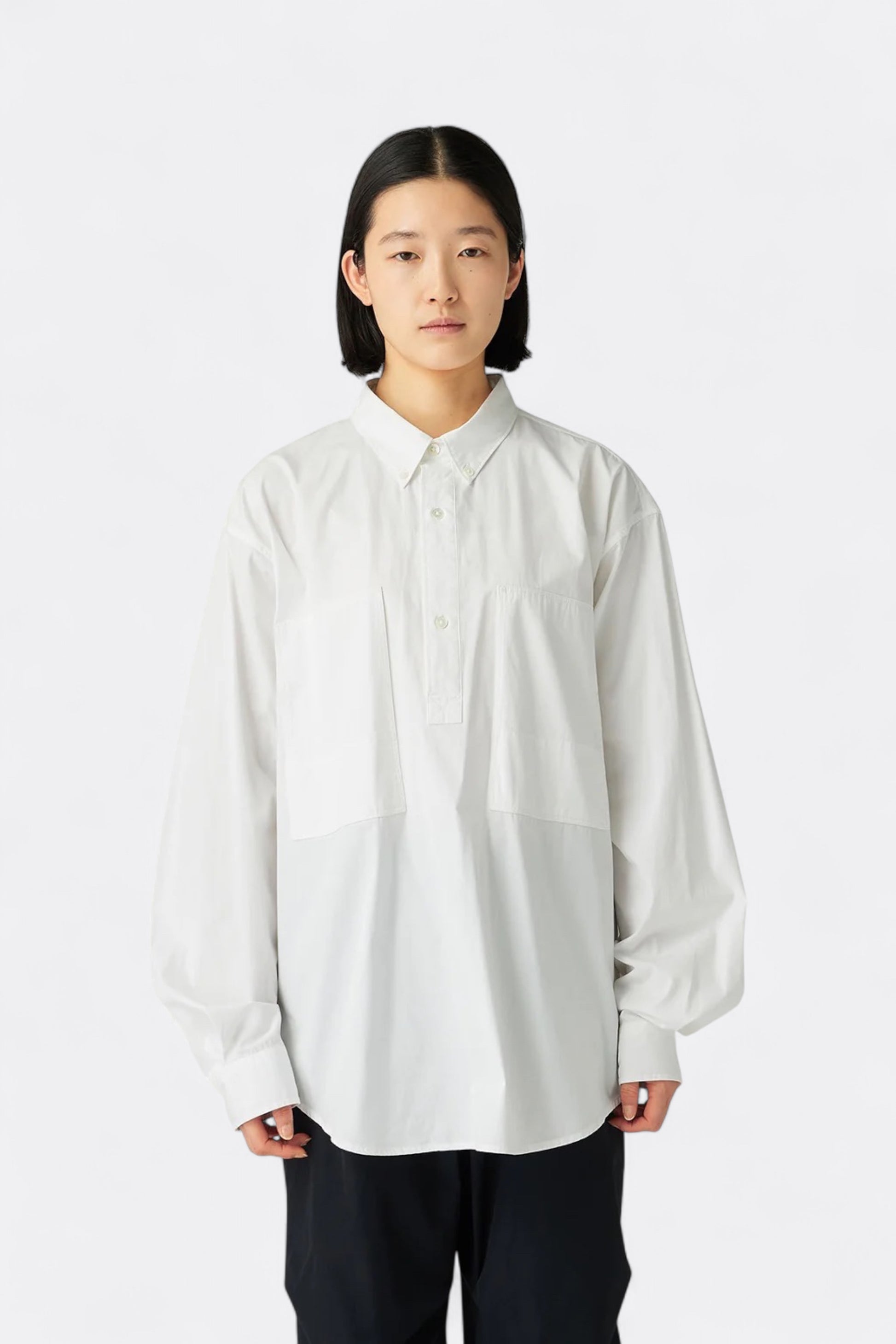 Snow Peak - Organic Cotton Pullover Shirt (White)