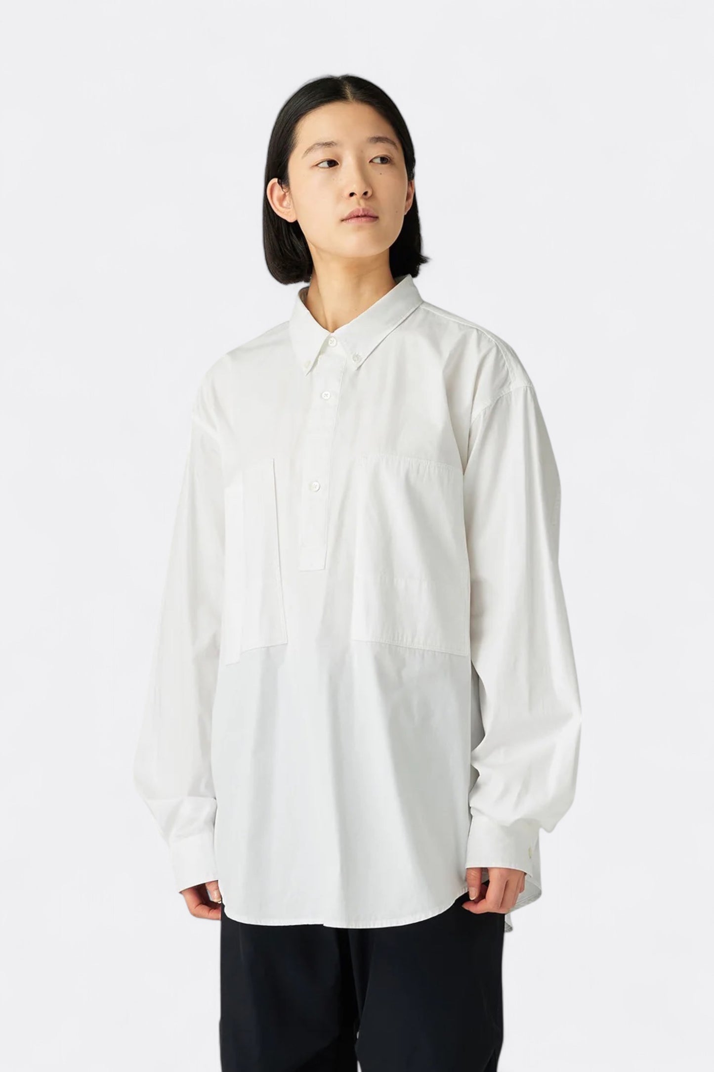 Snow Peak - Organic Cotton Pullover Shirt (White)