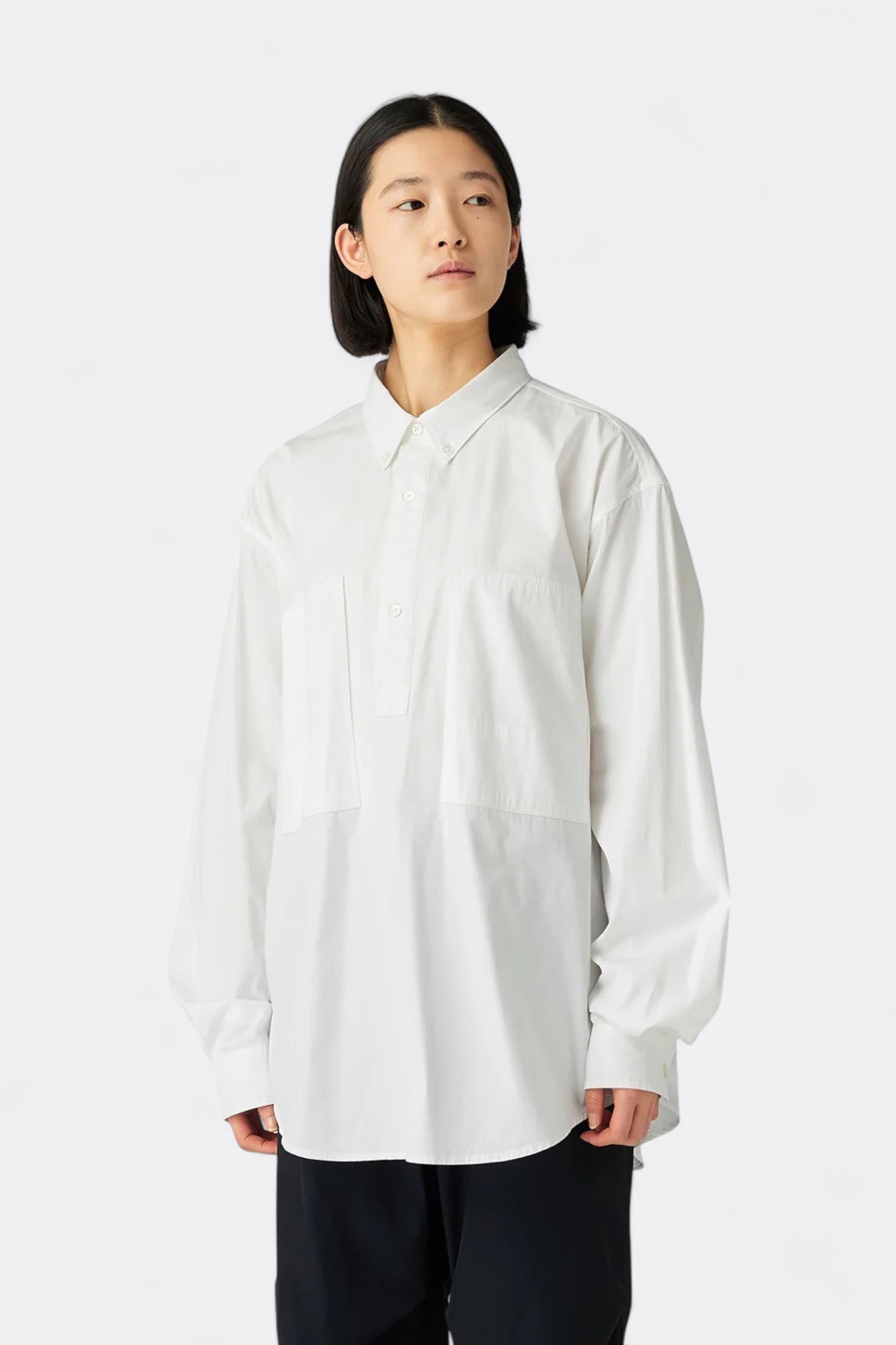 Snow Peak - Organic Cotton Pullover Shirt (White)
