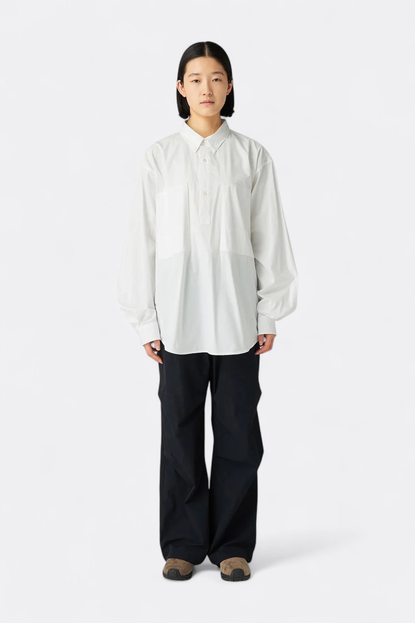 Snow Peak - Organic Cotton Pullover Shirt (White)