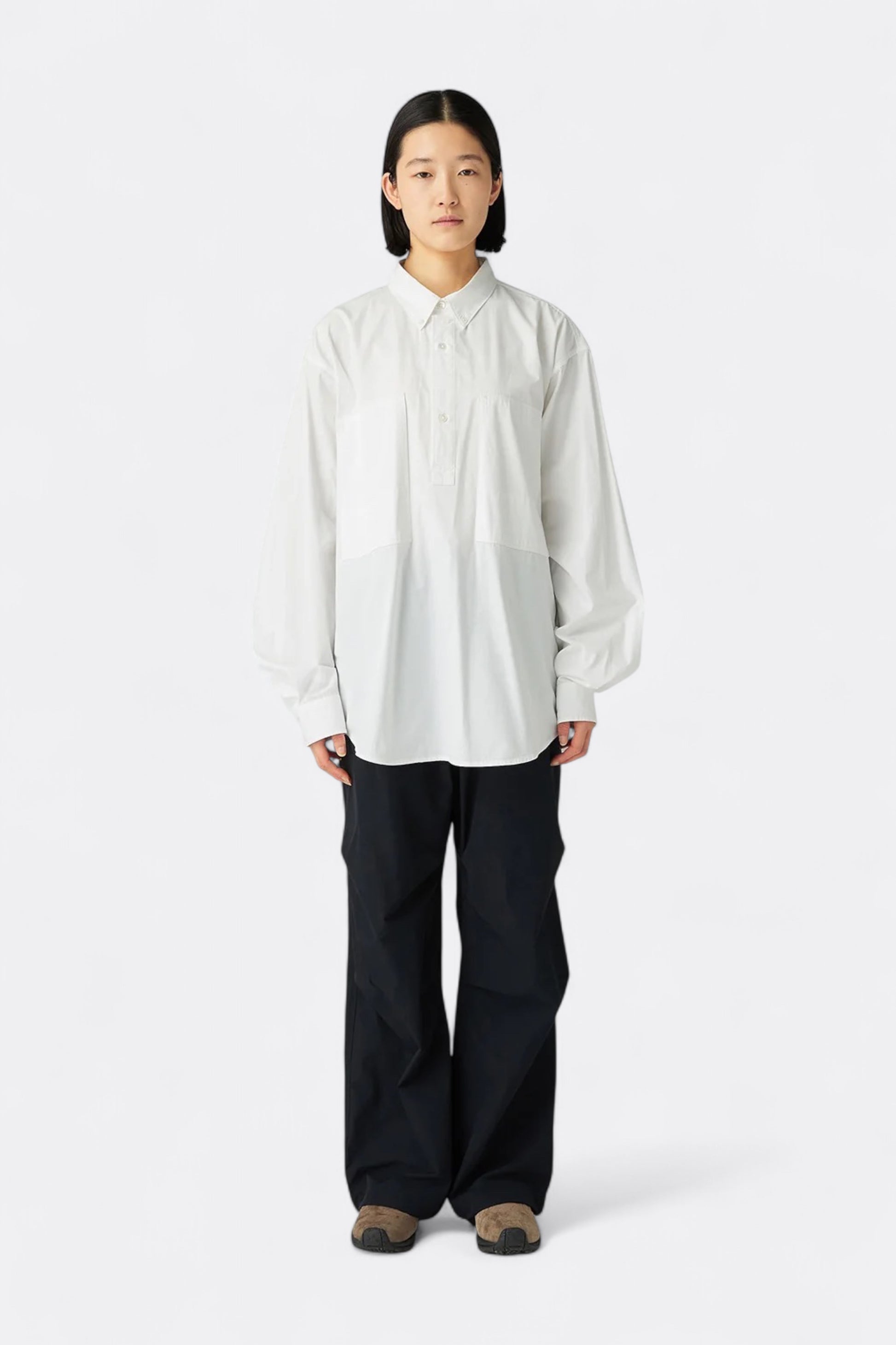 Snow Peak - Organic Cotton Pullover Shirt (White)