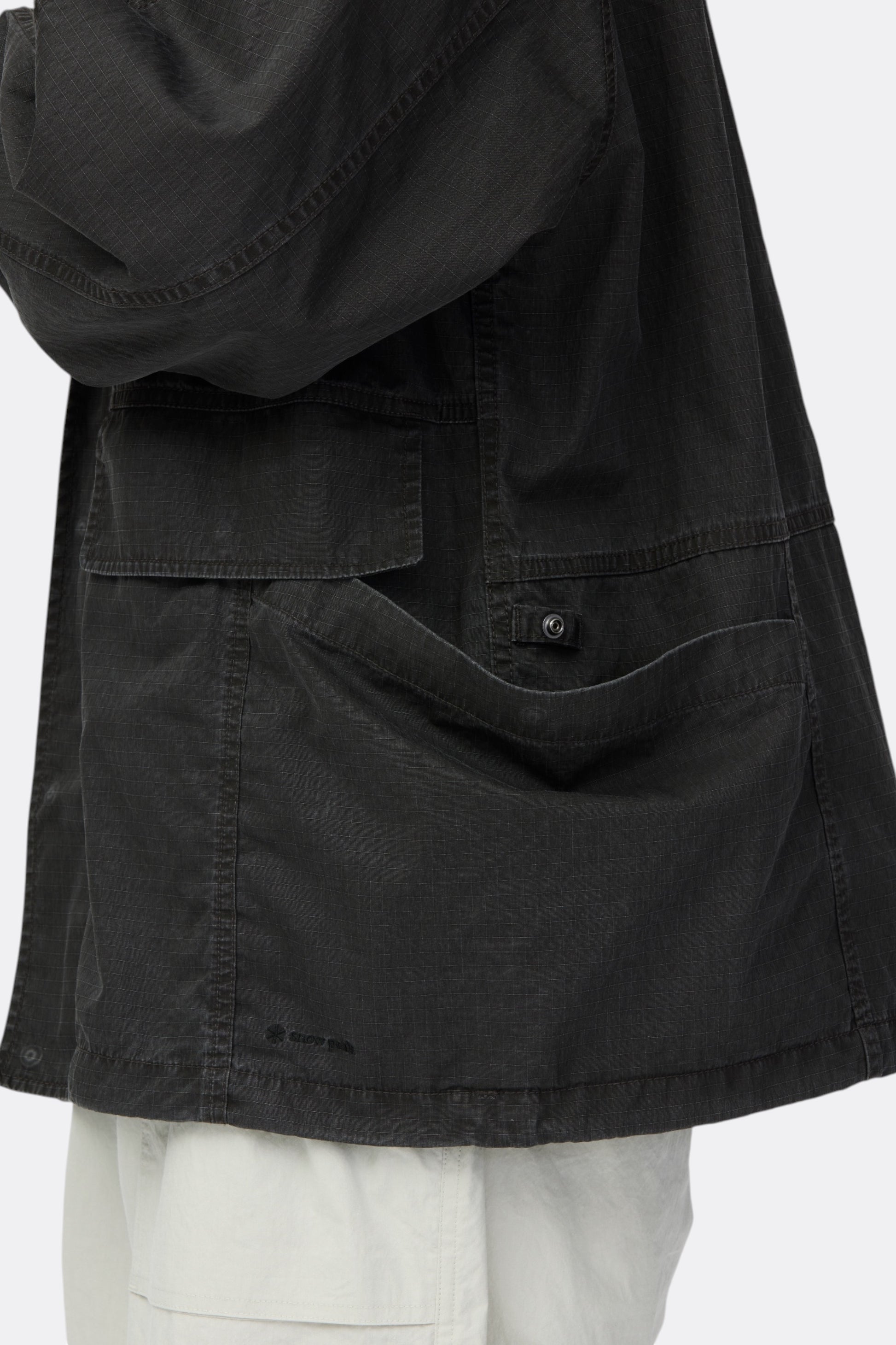 SNOW PEAK Pigment Washed Jacket Charcoal | Veste Ripstop Coton Délavée | Edgar Bdx
