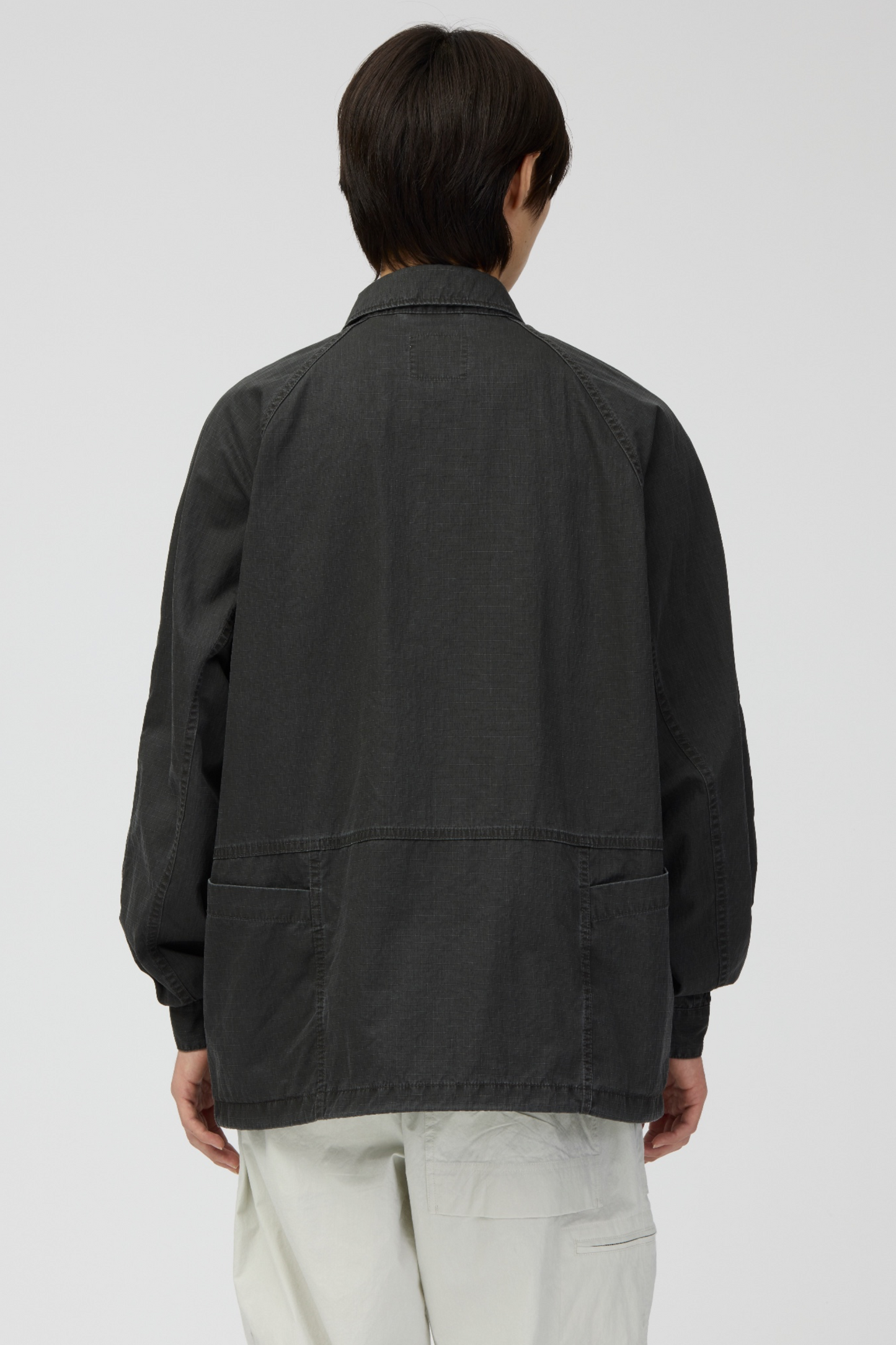 SNOW PEAK Pigment Washed Jacket Charcoal | Veste Ripstop Coton Délavée | Edgar Bdx