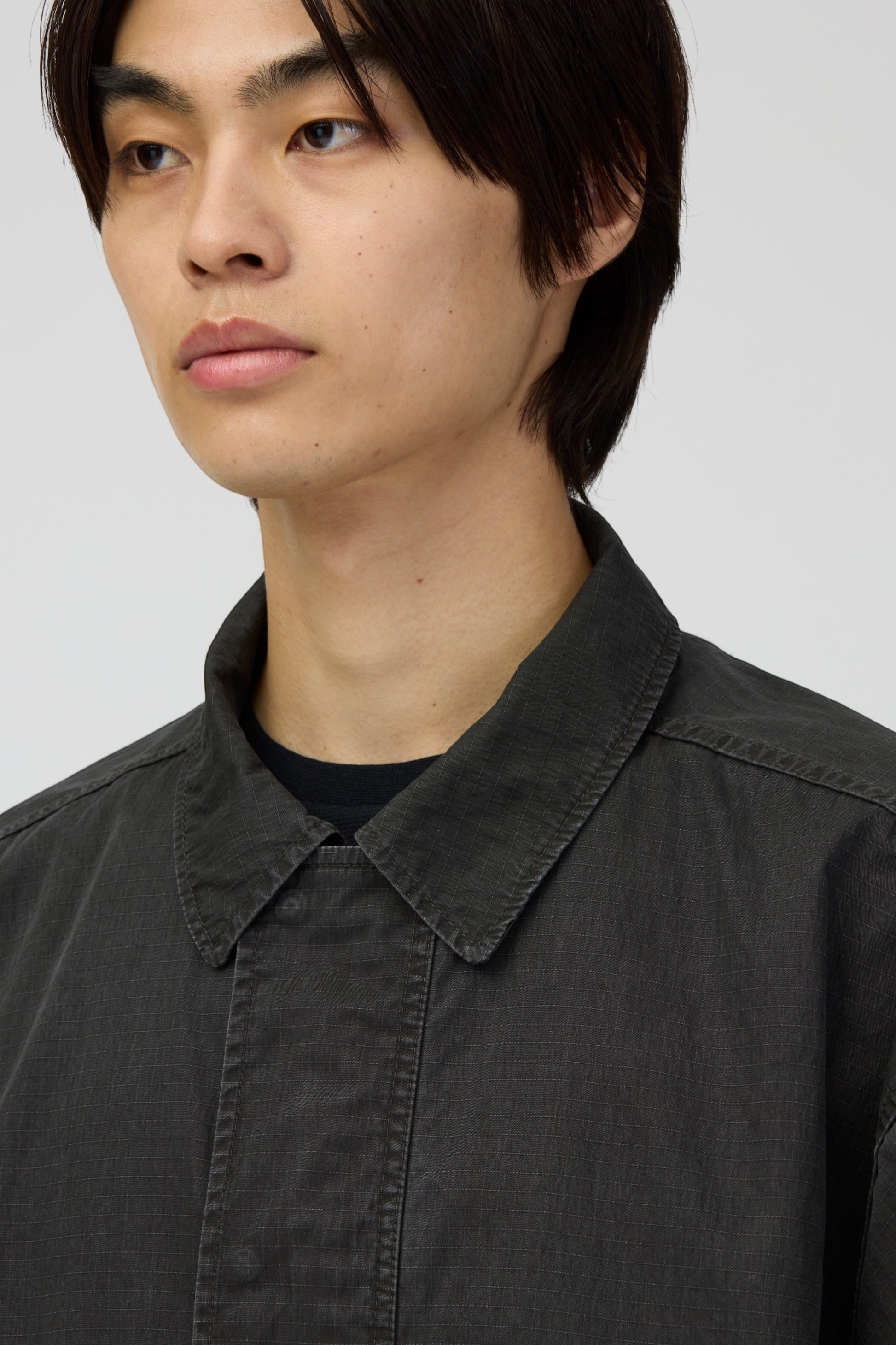 SNOW PEAK Pigment Washed Jacket Charcoal | Veste Ripstop Coton Délavée | Edgar Bdx